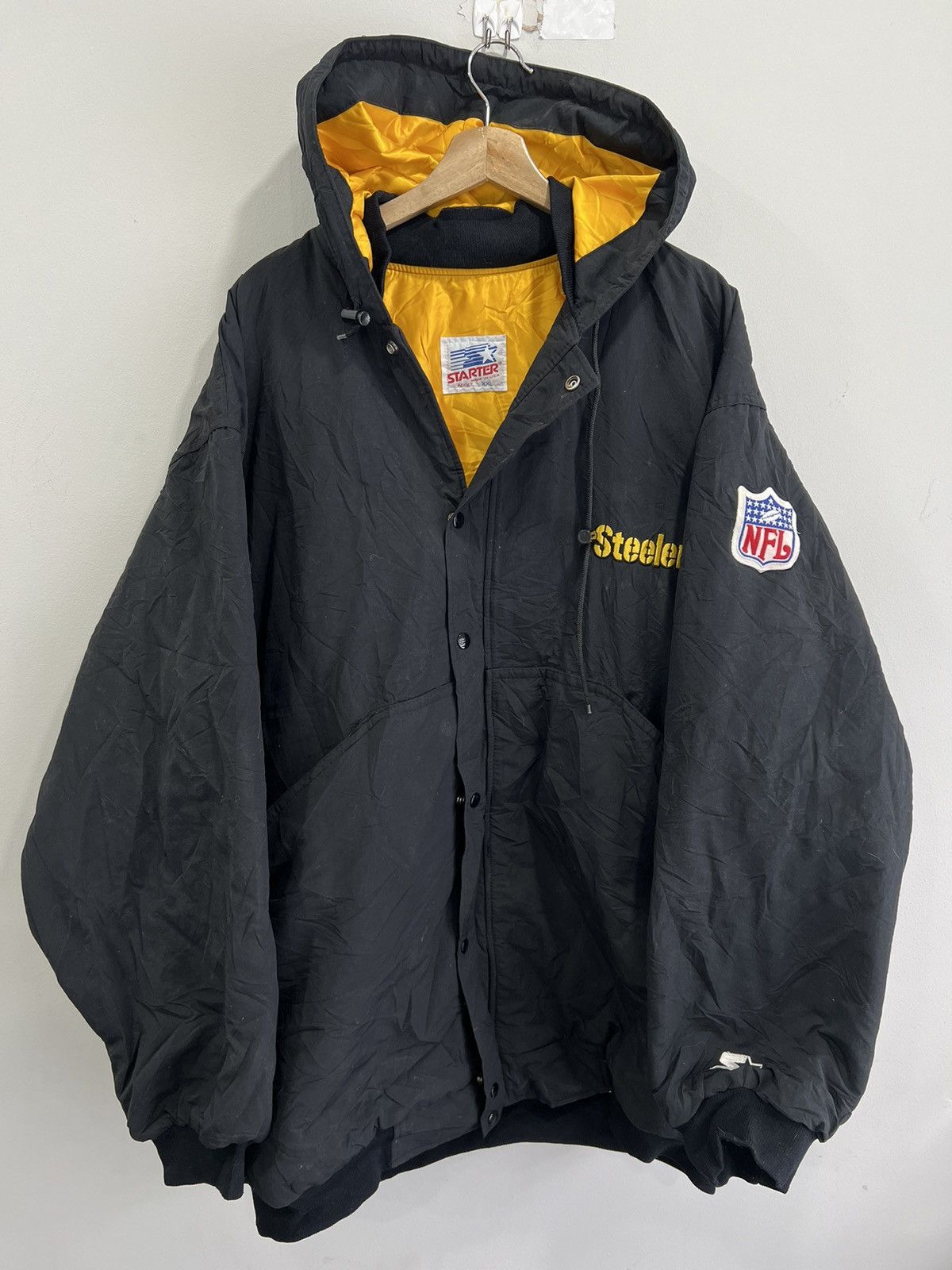 Starter Vintage Starter Pittsburgh Steelers Hooded Jacket nfl xxl Size US XXL / EU 58 / 5 - 1 Thumbnail