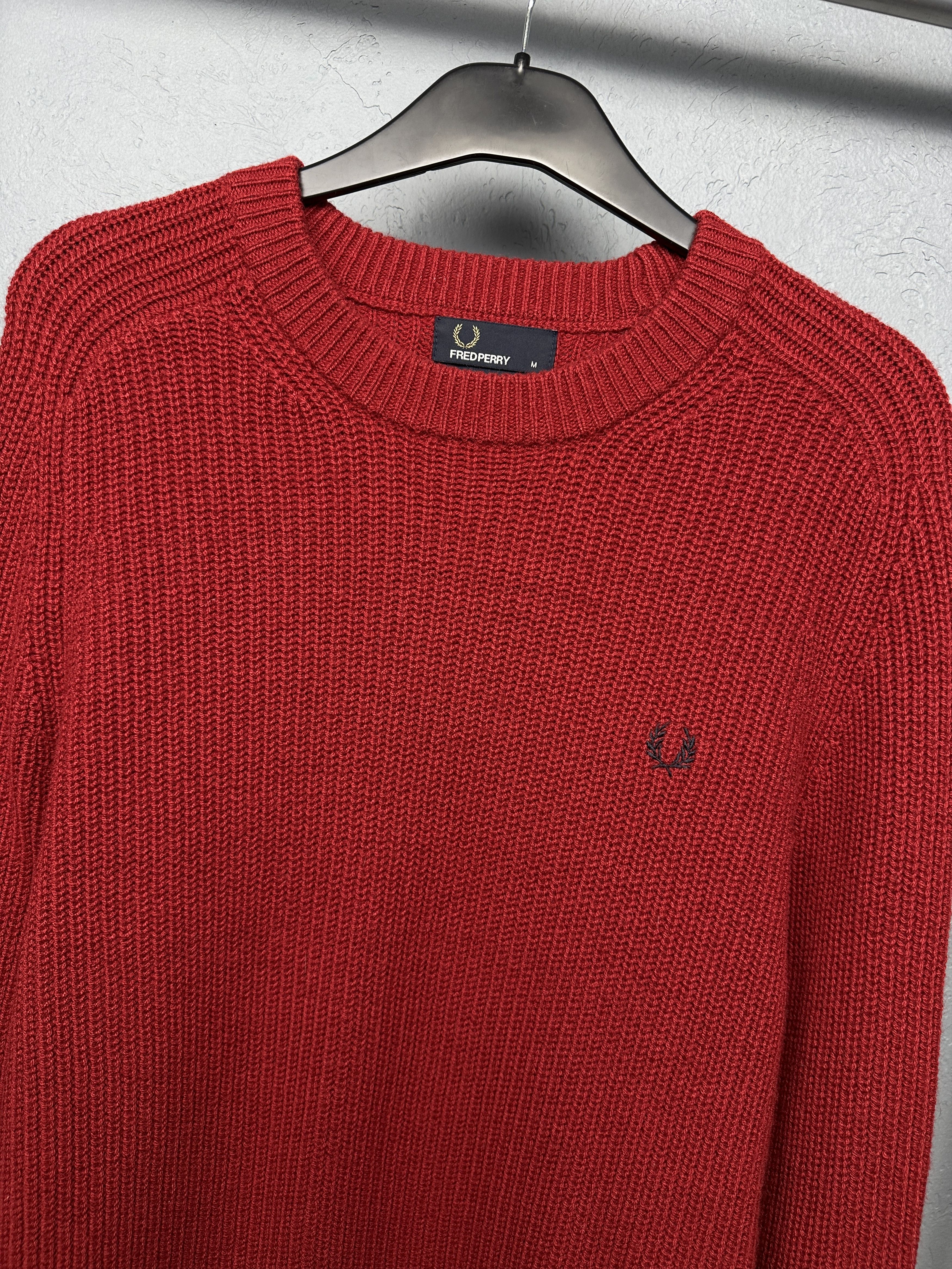 Fred Perry Fred Perry Mens Lambswool Wool Sweater Size US M / EU 48-50 / 2 - 2 Thumbnail
