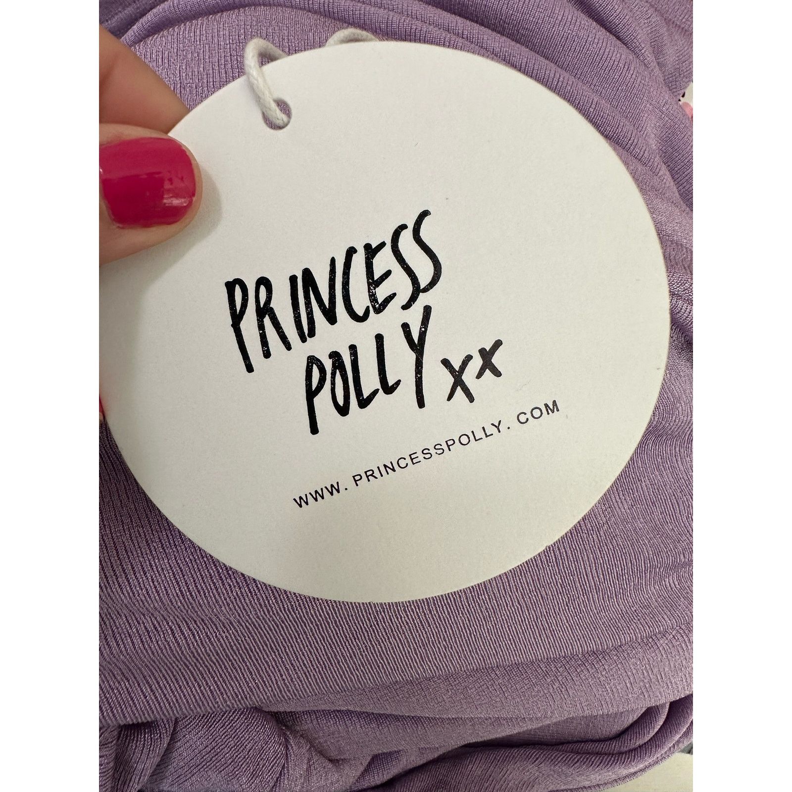 PRINCESS POLLY Princess Polly xx lilac one shoulder cut out dress size 10 Size L / US 10 / IT 46 - 7 Thumbnail