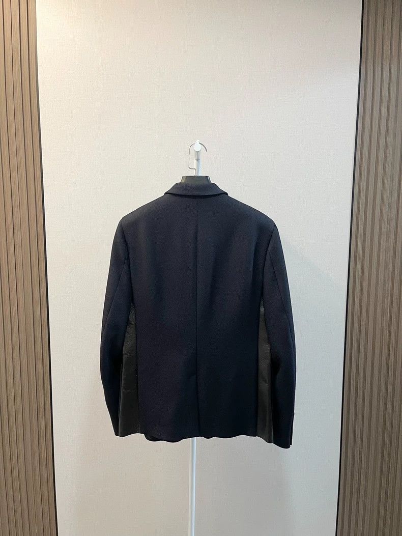 Gucci Gucci Black and blue stitching wool pocket jacket 2502-Next Size 52R - 2 Thumbnail
