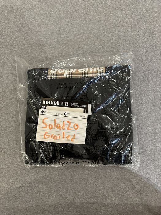 Supreme Supreme Burberry box logo tee | Grailed