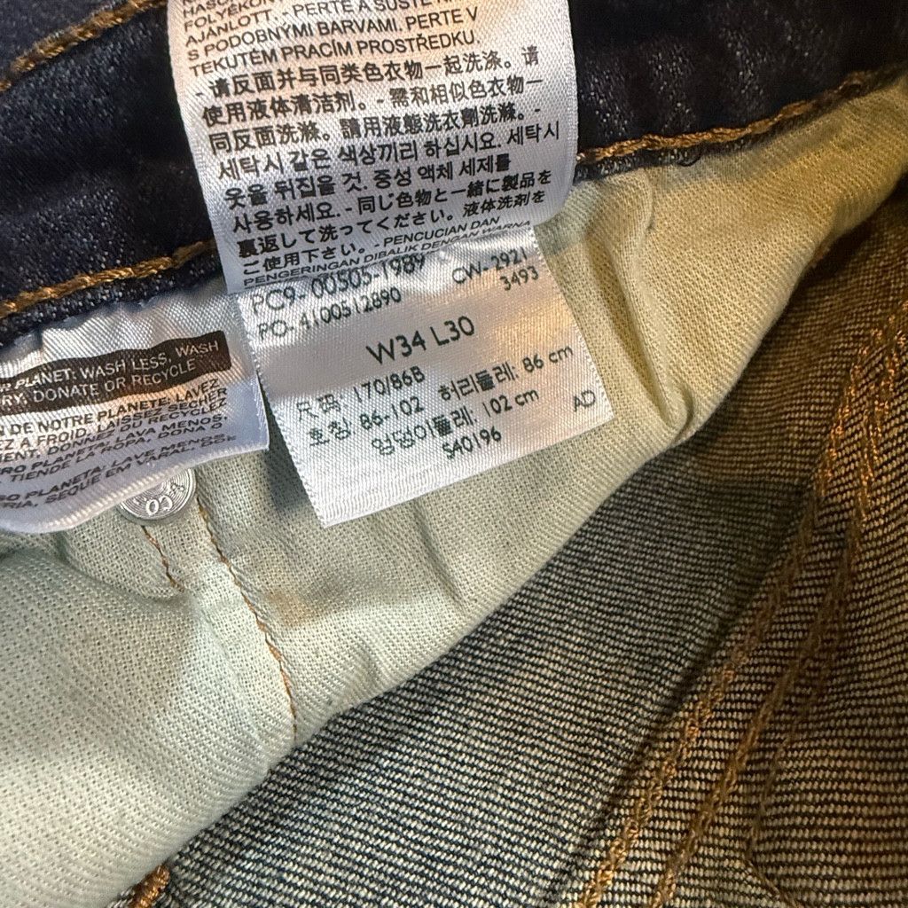 Levi's Levi’s 505 Regular Fit Jeans Men’s W34 L30 Zip Fly Classic Size US 34 / EU 50 - 4 Thumbnail