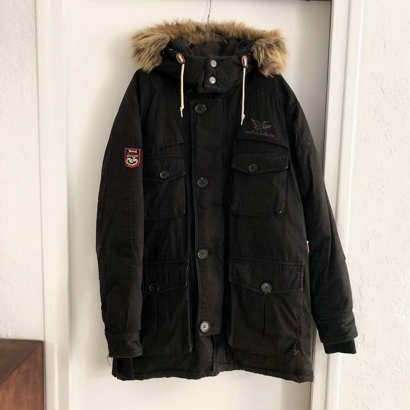 image of Triple F A T Goose High-End Vintage Jacket in Black, Men's (Size Medium)