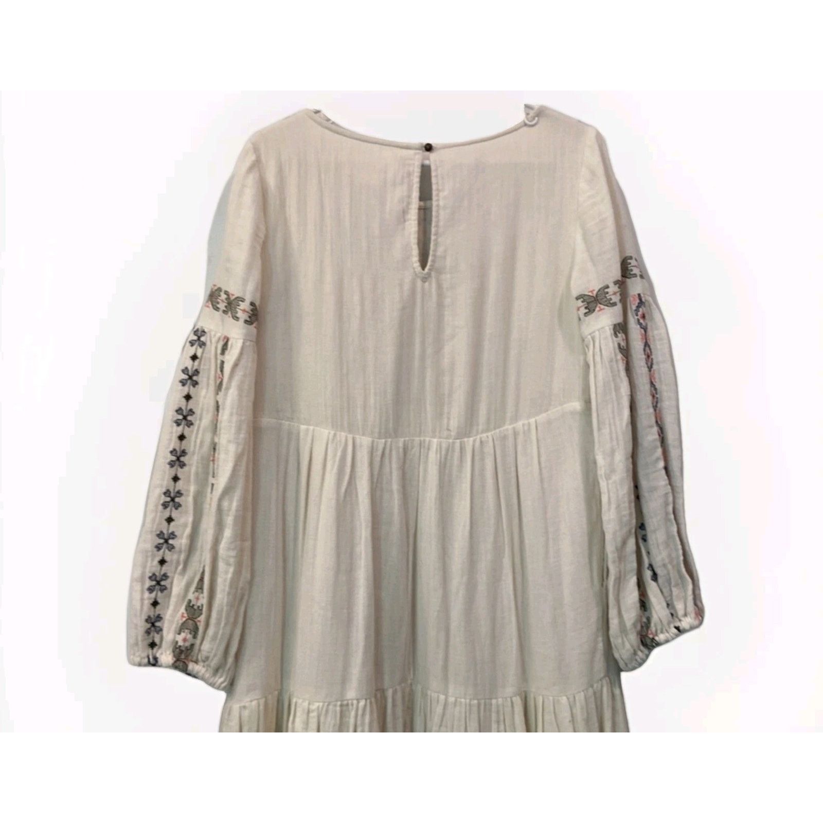 Anthropologie Anthropologie Lucienne Embroidered Maxi Dress Size 12 Size XL / US 12-14 / IT 48-50 - 8 Thumbnail