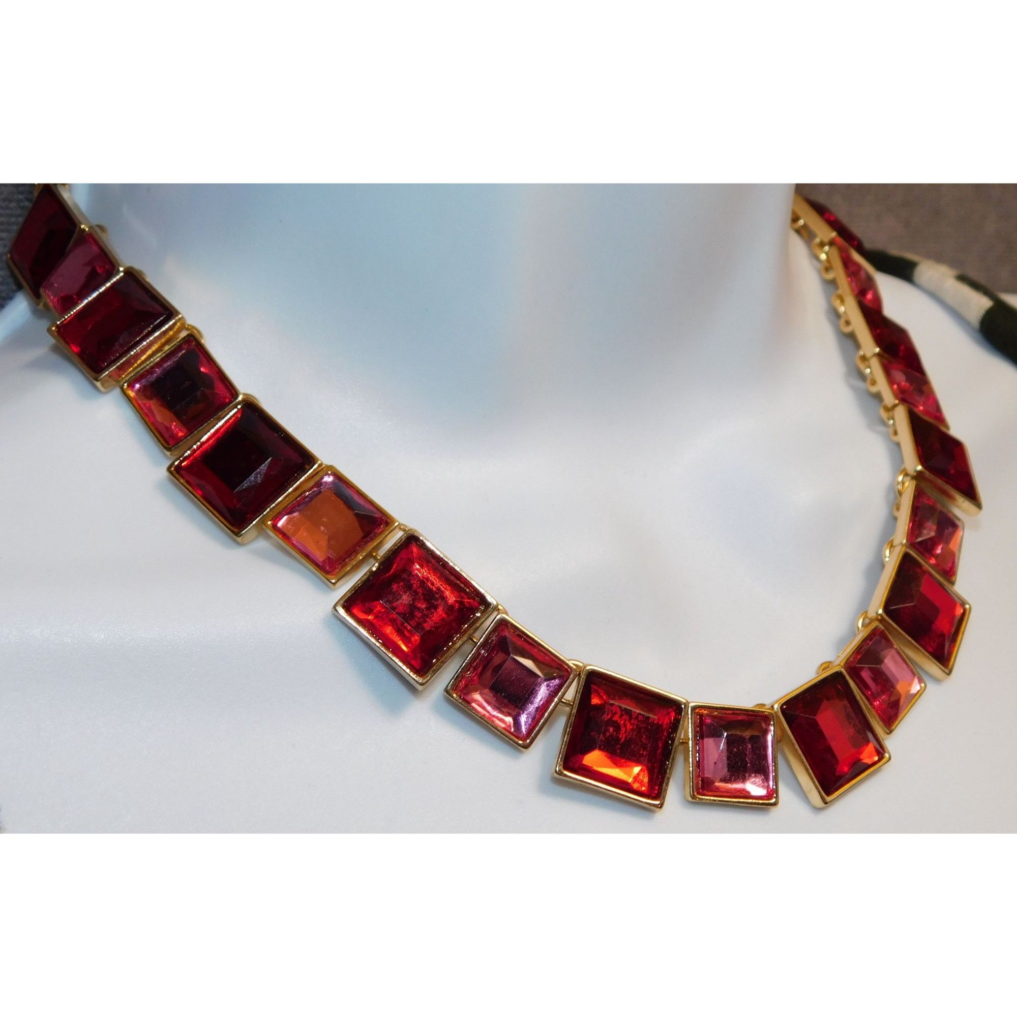 Other Charming Charlie Pink And Red Tile Necklace Size ONE SIZE - 4 Thumbnail