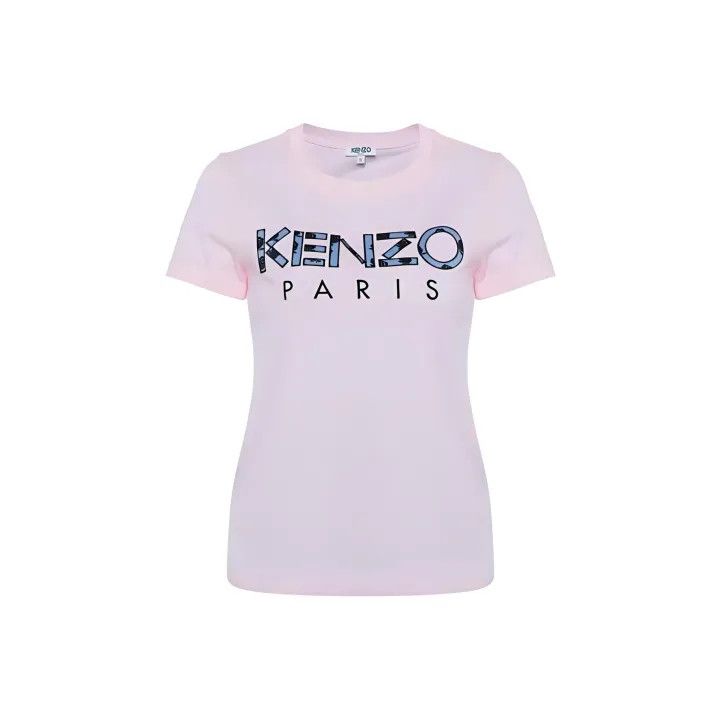 Kenzo Kenzo Pink Logo Graphic Short Sleeve T-Shirt 0079 Size XS / US 0-2 / IT 36-38 - 1 Thumbnail