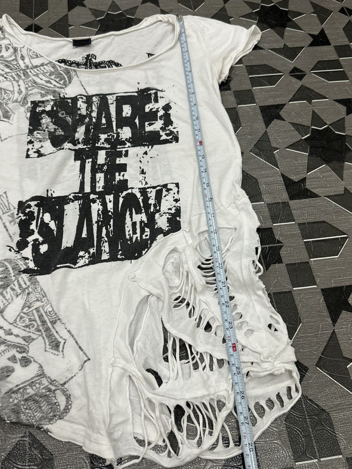 If Six Was Nine Vkei Fashion i6w9 Distressed Shirt “Jiggy Another Ground‘’ Size US M / EU 48-50 / 2 - 14 Thumbnail