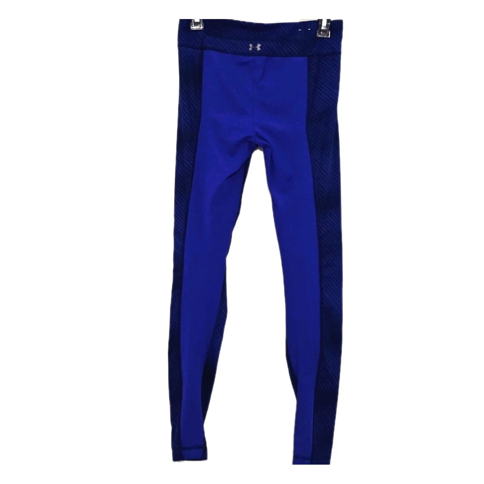 Under Armour Under Armour Womens Leggings Blue Stripe Size S Ankle Activewear Stretch Polyester Pull On Size 28" / US 6 / IT 42 - 2 Thumbnail
