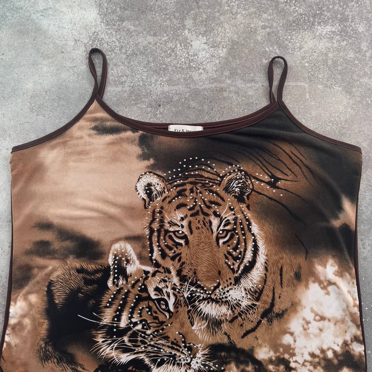 Hysteric Glamour × Japanese Brand × Vintage Y2K Super Sexy Tiger Vintage Tank Top Size XL / US 12-14 / IT 48-50 - 4 Thumbnail