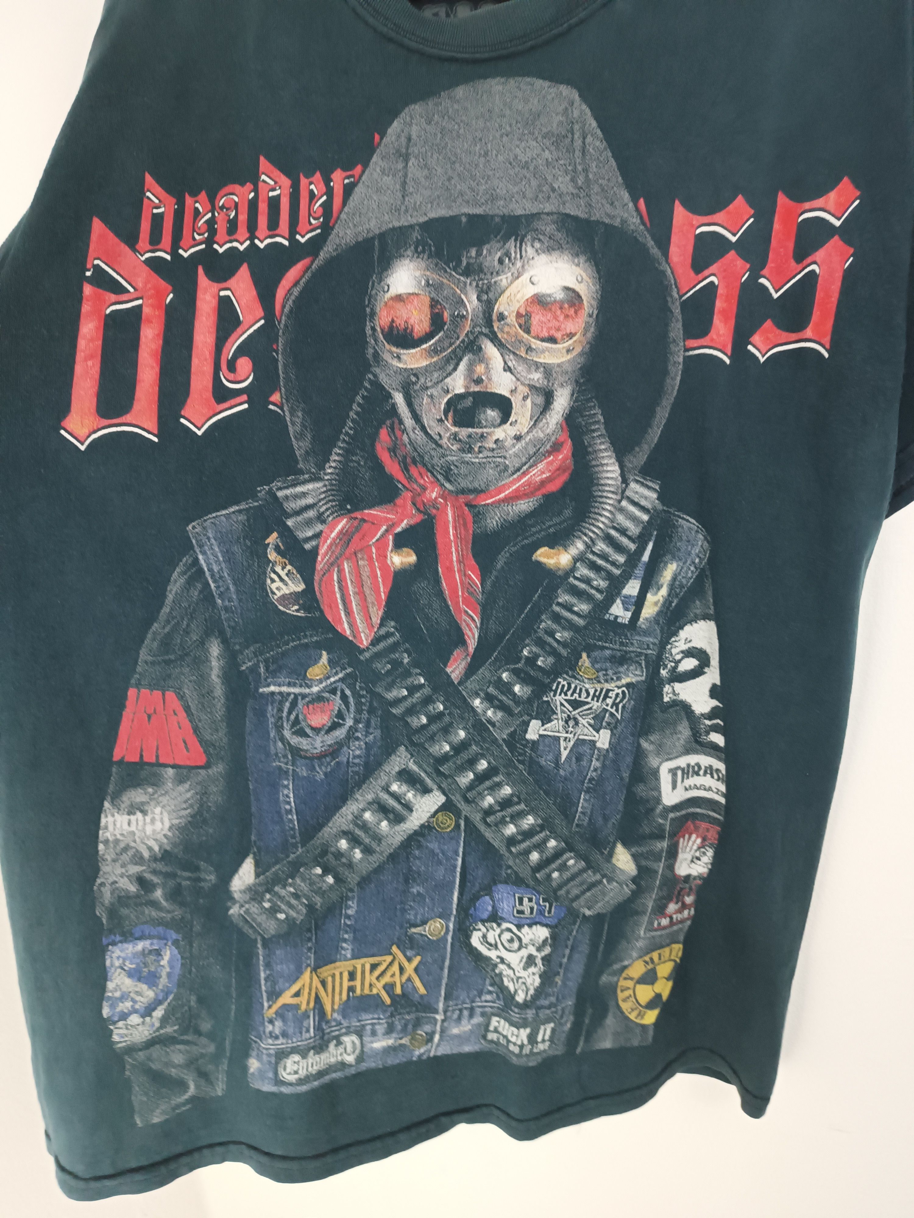 Vintage VINTAGE DEADEND DEATHLESS PUNK METAL MASK ROCK TEE Size US M / EU 48-50 / 2 - 10 Thumbnail