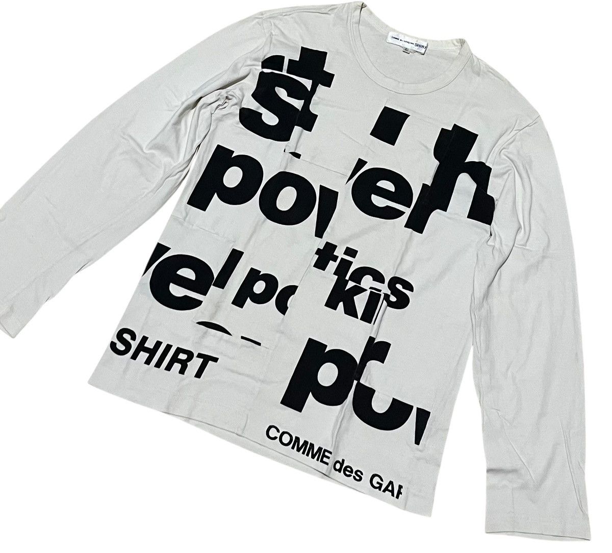 Comme des Garcons Vintage CDG SHIRT split logo longsleeve Size US L / EU 52-54 / 3 - 3 Thumbnail