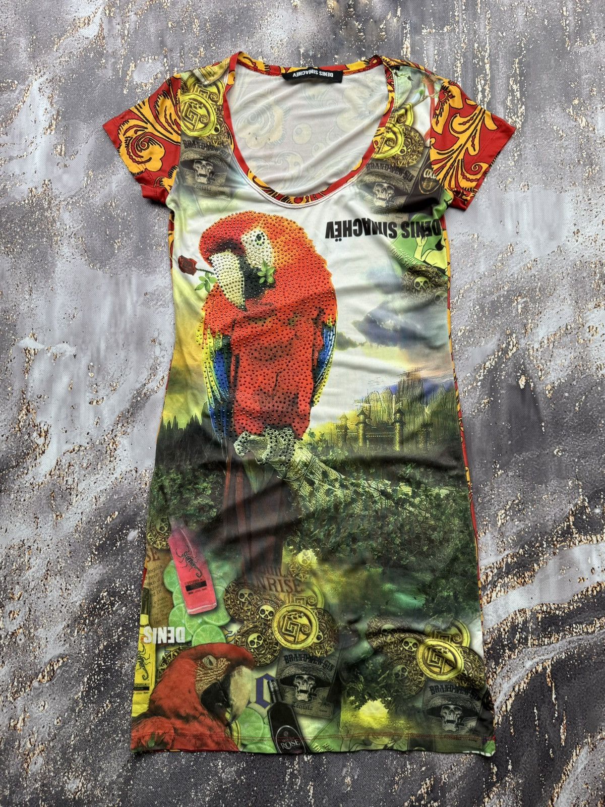 Denis Simachev Denis Simachev Vintage Printed Mini Dress Size S / US 4 / IT 40 - 1 Thumbnail