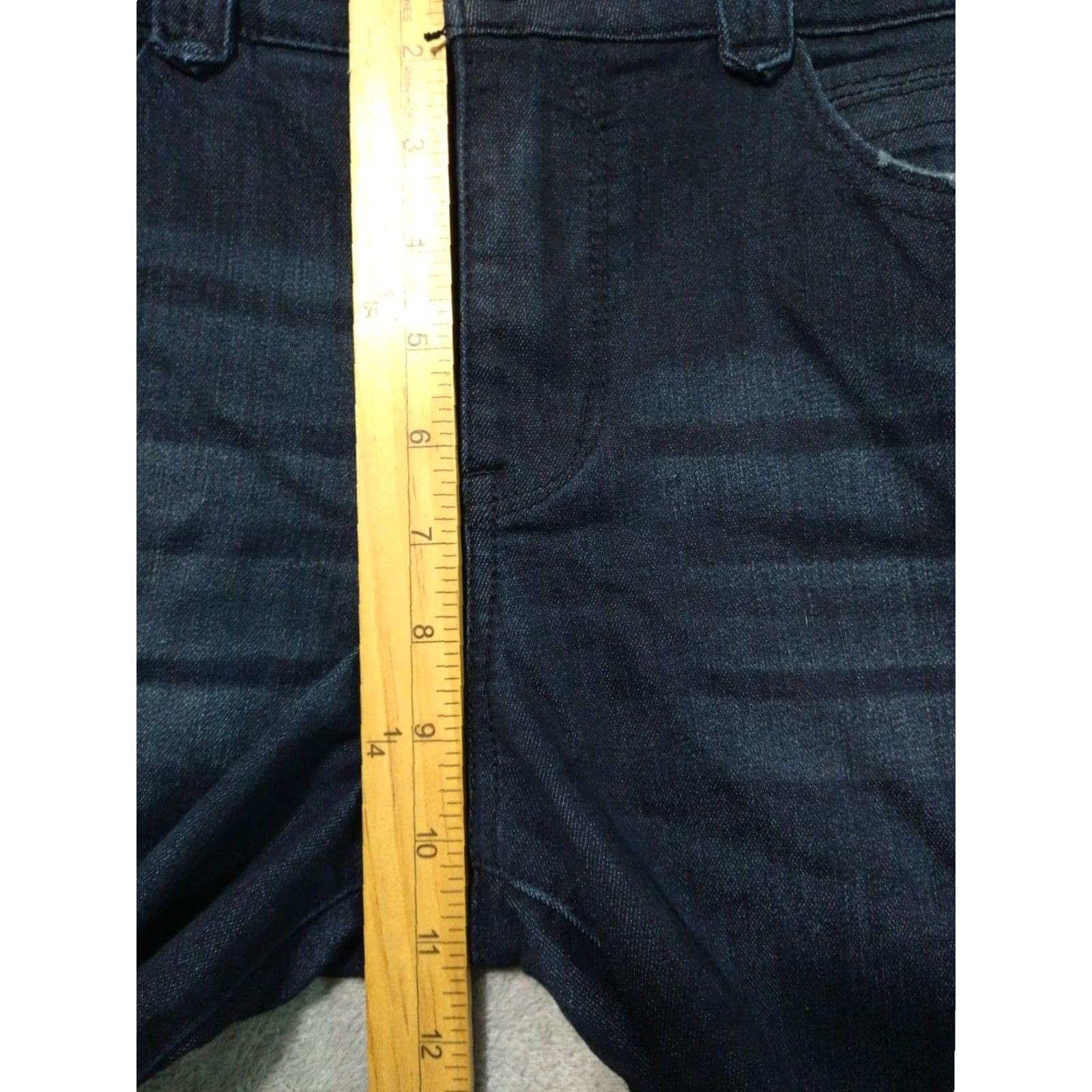 Vintage Democracy Jeans Womens 10 Blue Denim Ab Solution Mid Rise Booty Lift Jegging Size 32" / US 10 / IT 46 - 4 Thumbnail