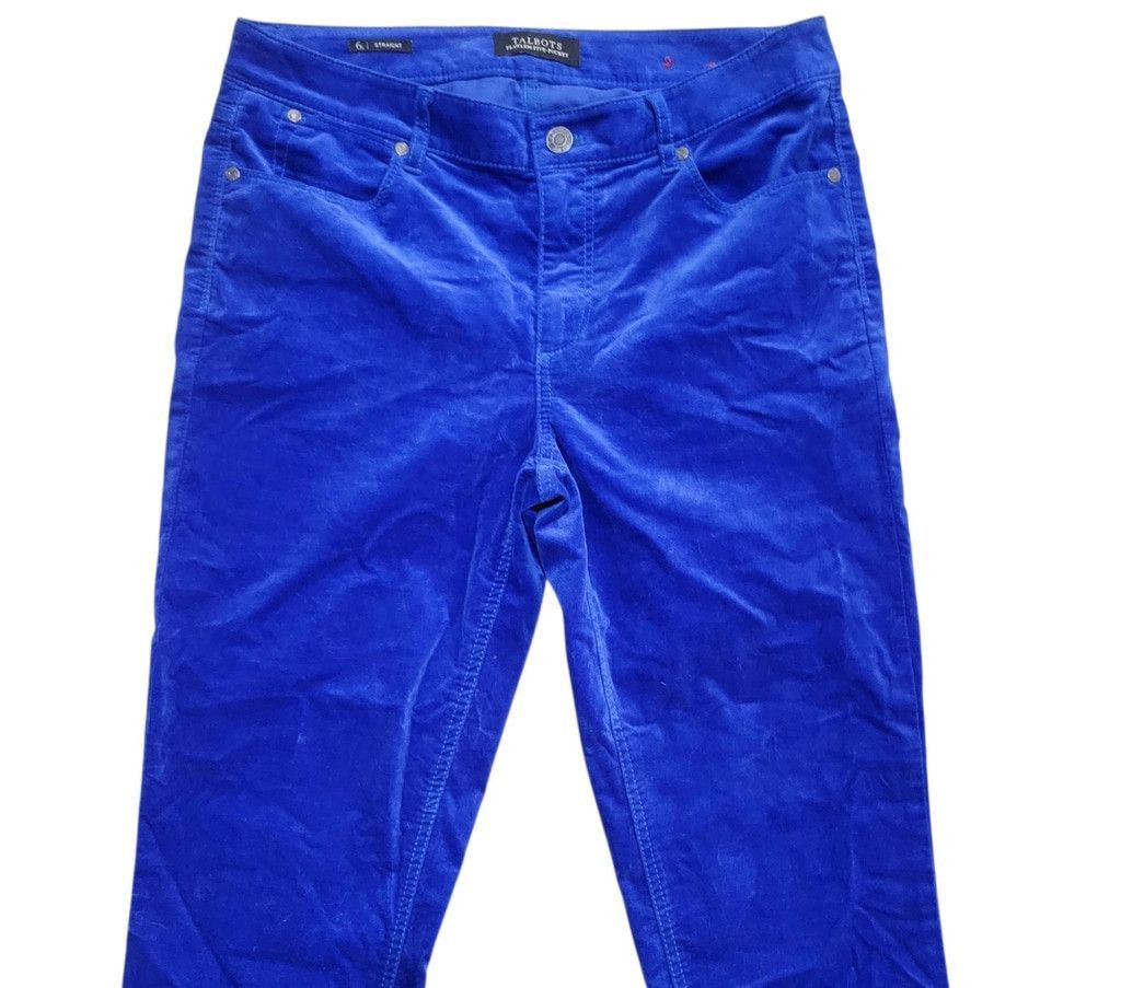 Talbots Talbots Flawless Five Pocket 6L Straight Blue Velour 5pocket Size 28" / US 6 / IT 42 - 5 Thumbnail