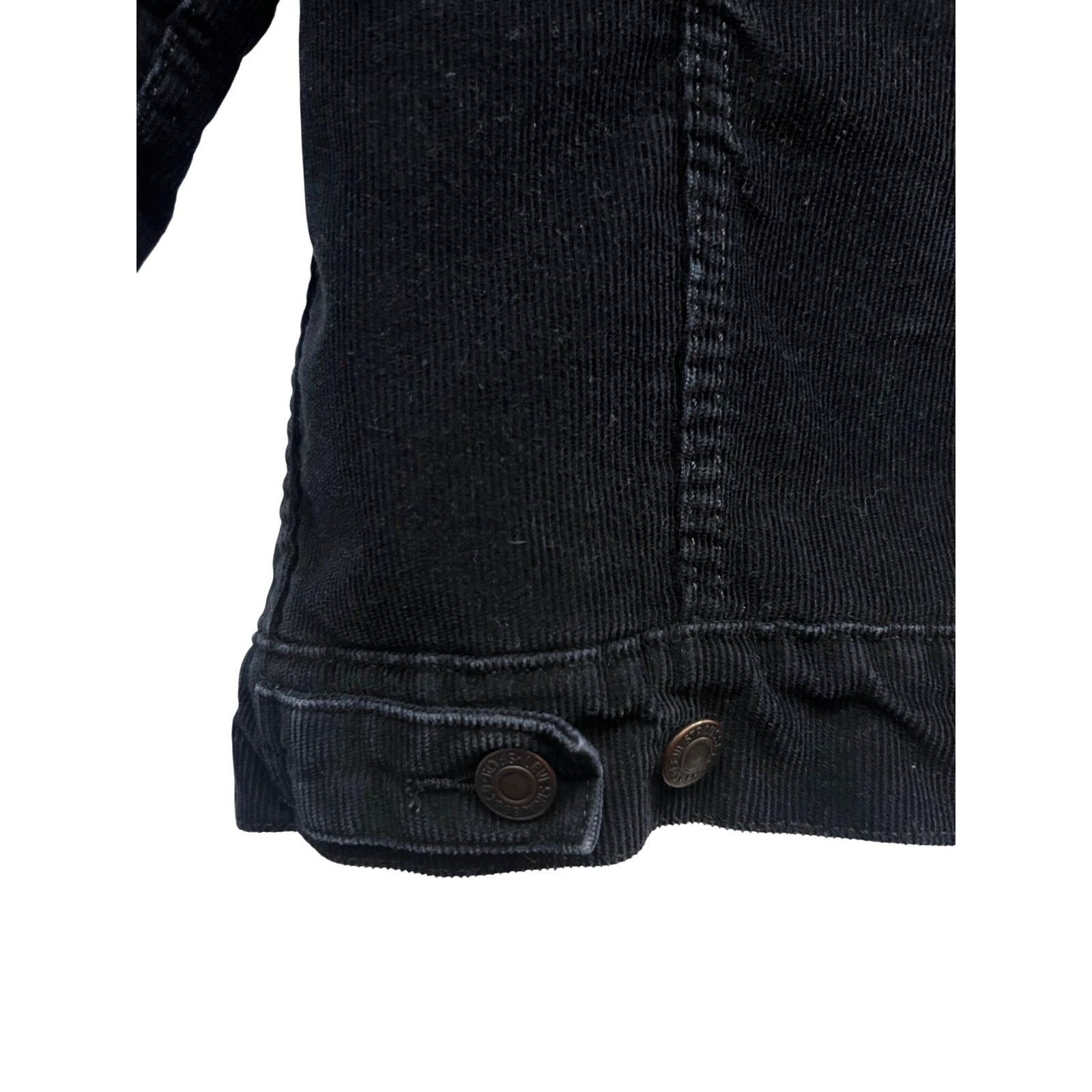 Levi's Levis Black Corduroy Sherpa Button Up Trucker Jacket Small Size US S / EU 44-46 / 1 - 7 Thumbnail