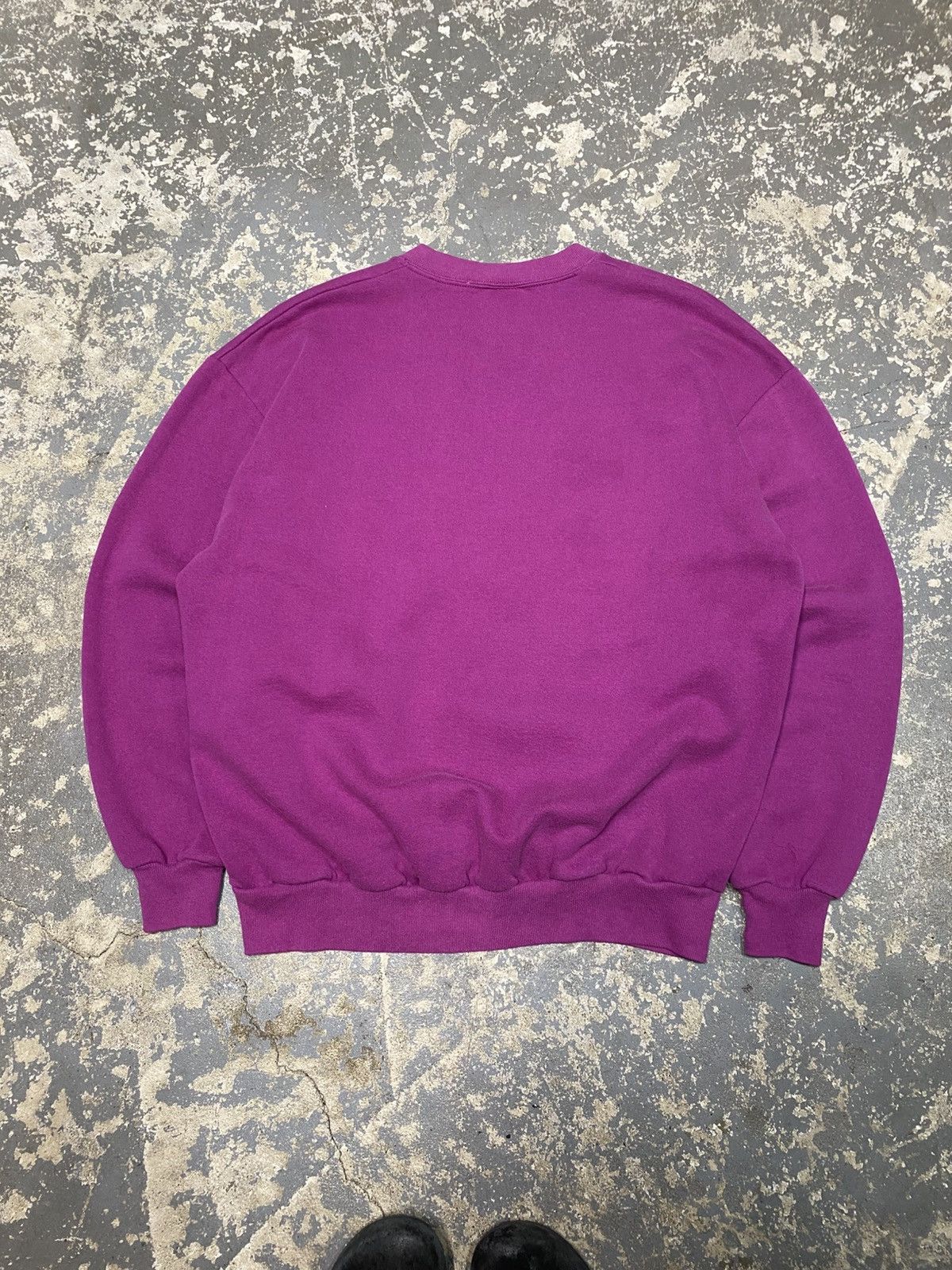 Vintage Vintage Purple Jerzees Blank Pullover Crewneck Sweatshirt Size US XL / EU 56 / 4 - 6 Thumbnail