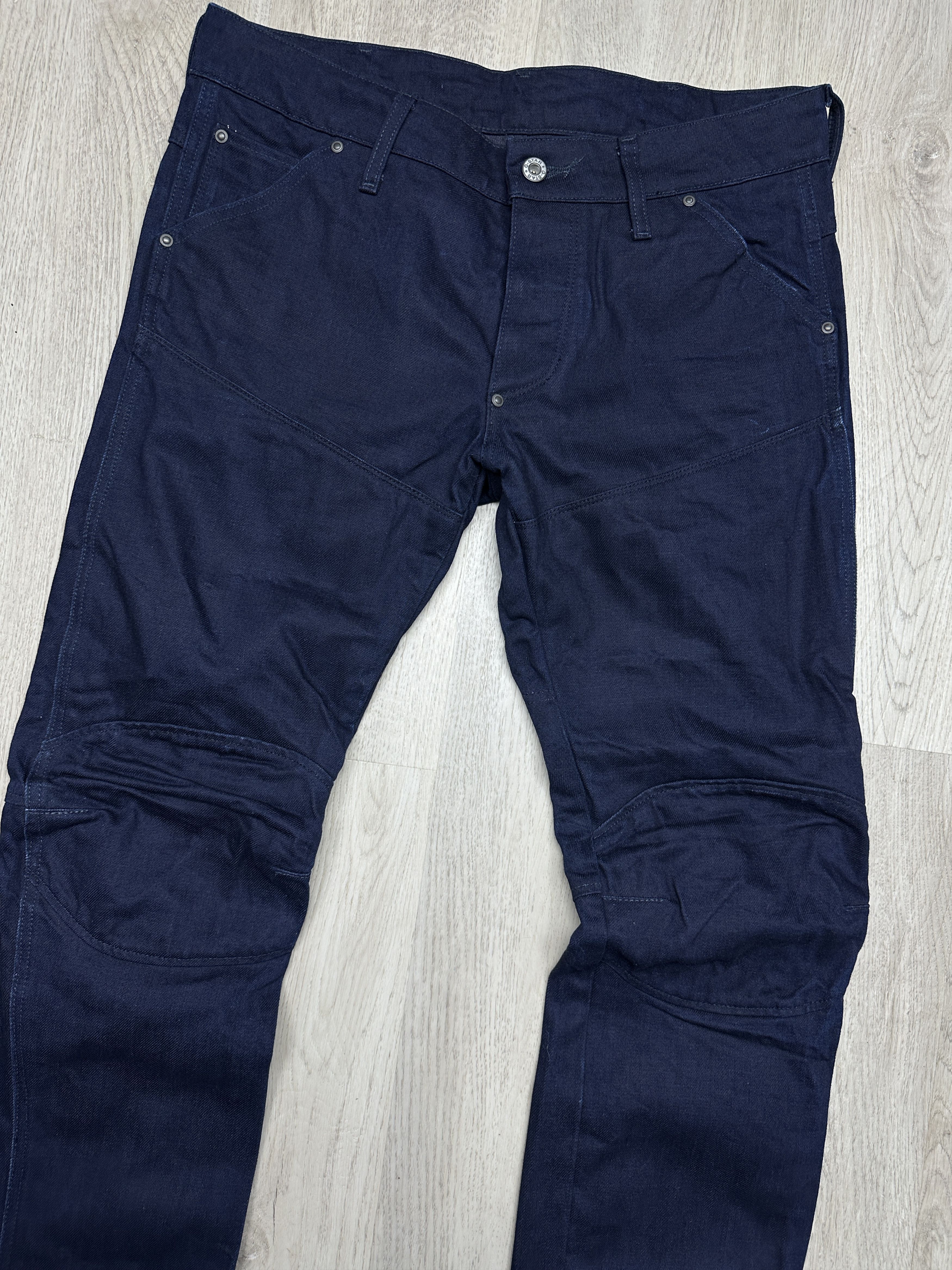 G-Star G Star Raw 5620 3D Low Tapered Denim Double Knee Pants Jeans Size US 31 - 2 Thumbnail