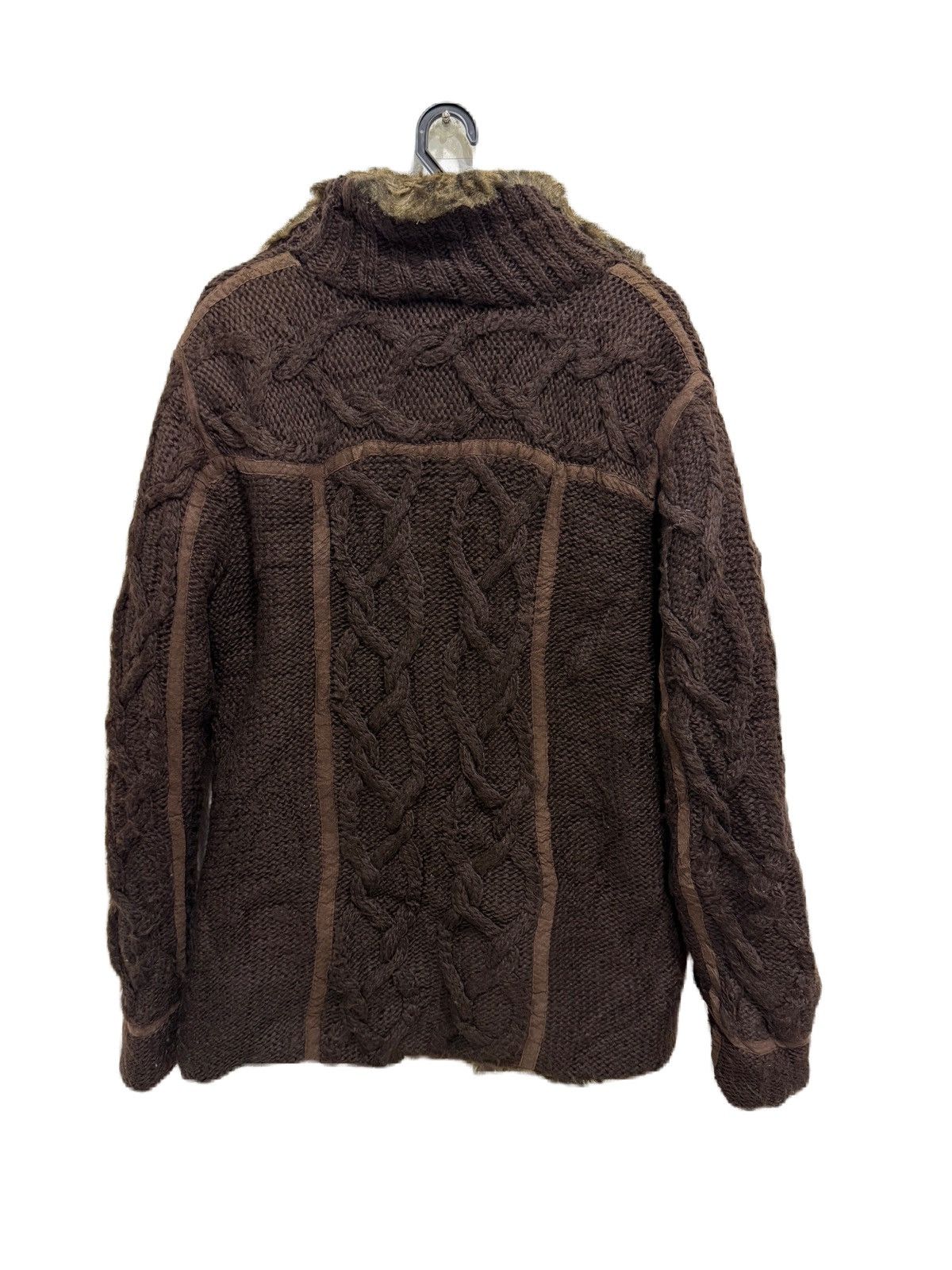 Nicole Club CABLE KNIT WITH FUR INNER NICOLE CLUB KAPITAL STYLE Size US M / EU 48-50 / 2 - 4 Thumbnail