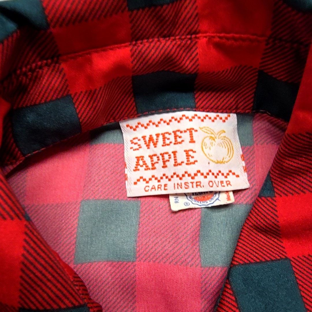 Vintage Vintage Sweet Apple Plaid Blouse Red Green Checkered Size 7 Size M / US 6-8 / IT 42-44 - 5 Thumbnail