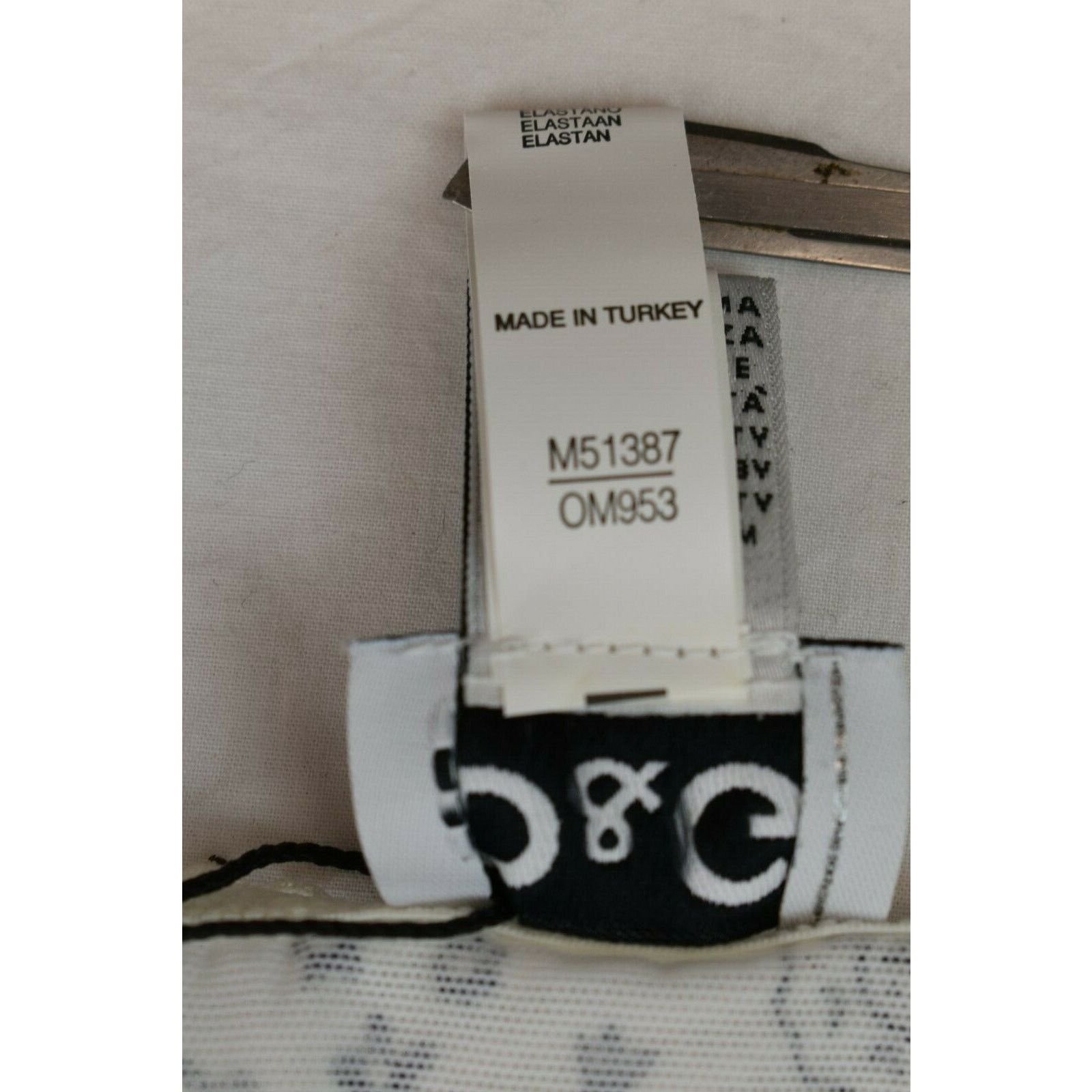 Dolce & Gabbana DOLCE GABBANA WHITE PAISLEY BOW LOGO THONG UNDERWEAR XS Size ONE SIZE - 9 Thumbnail