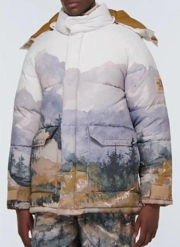 Gucci × The North Face x The North Face Forest Trail Print Down Puffer Parka Jacket Size US S / EU 44-46 / 1 - 2 Thumbnail