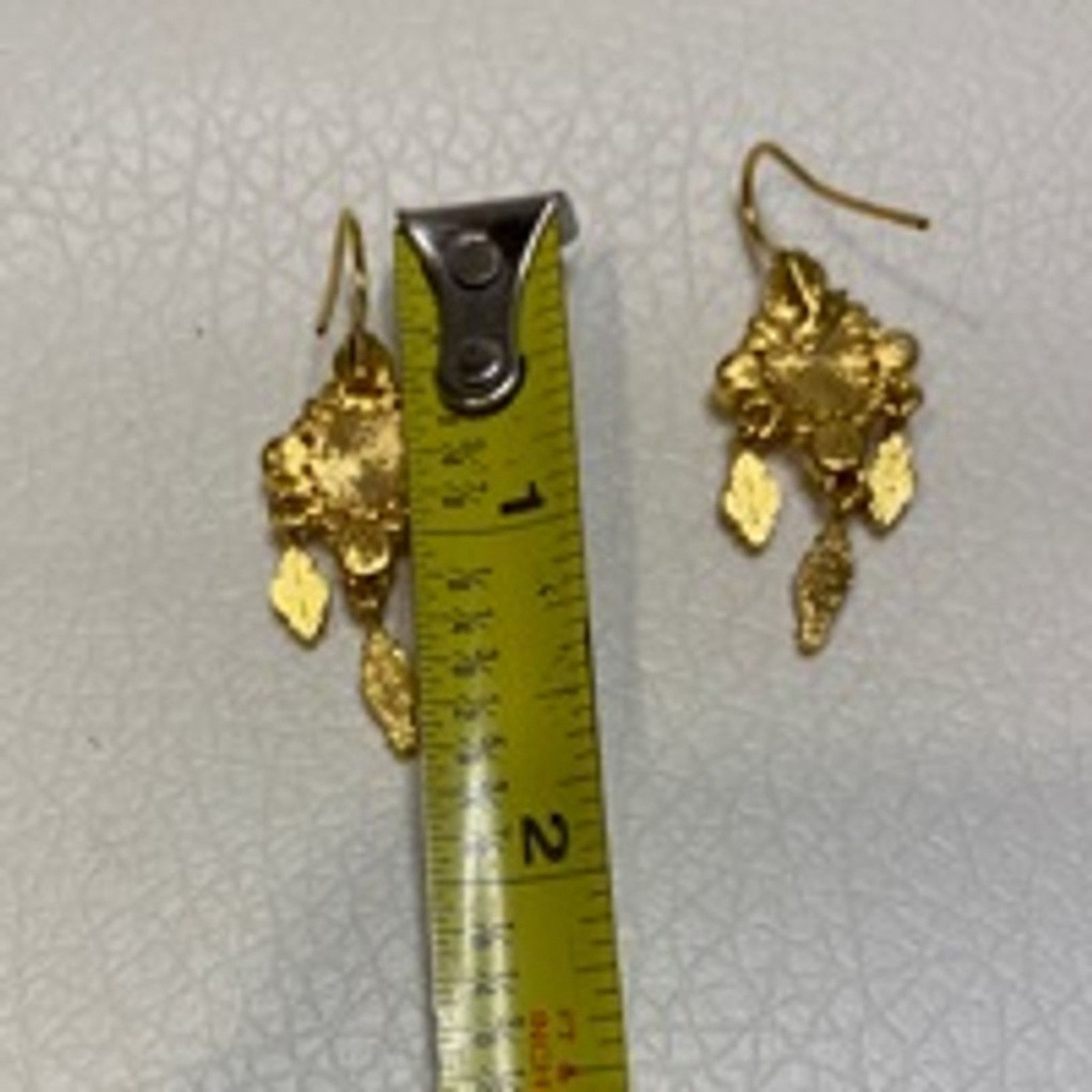 Other Vintage Boho Bollywood Glam Gold Chandelier Drop Earrings Size ONE SIZE - 5 Thumbnail