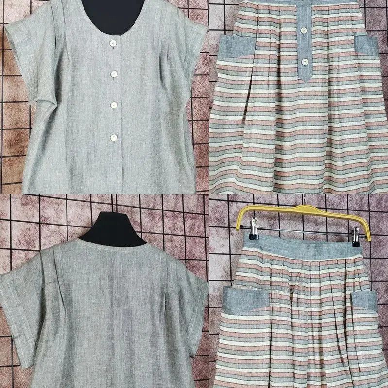 Givenchy Givenchy Gray Linen Short Sleeve Cardigan . Size M / US 6-8 / IT 42-44 - 3 Thumbnail