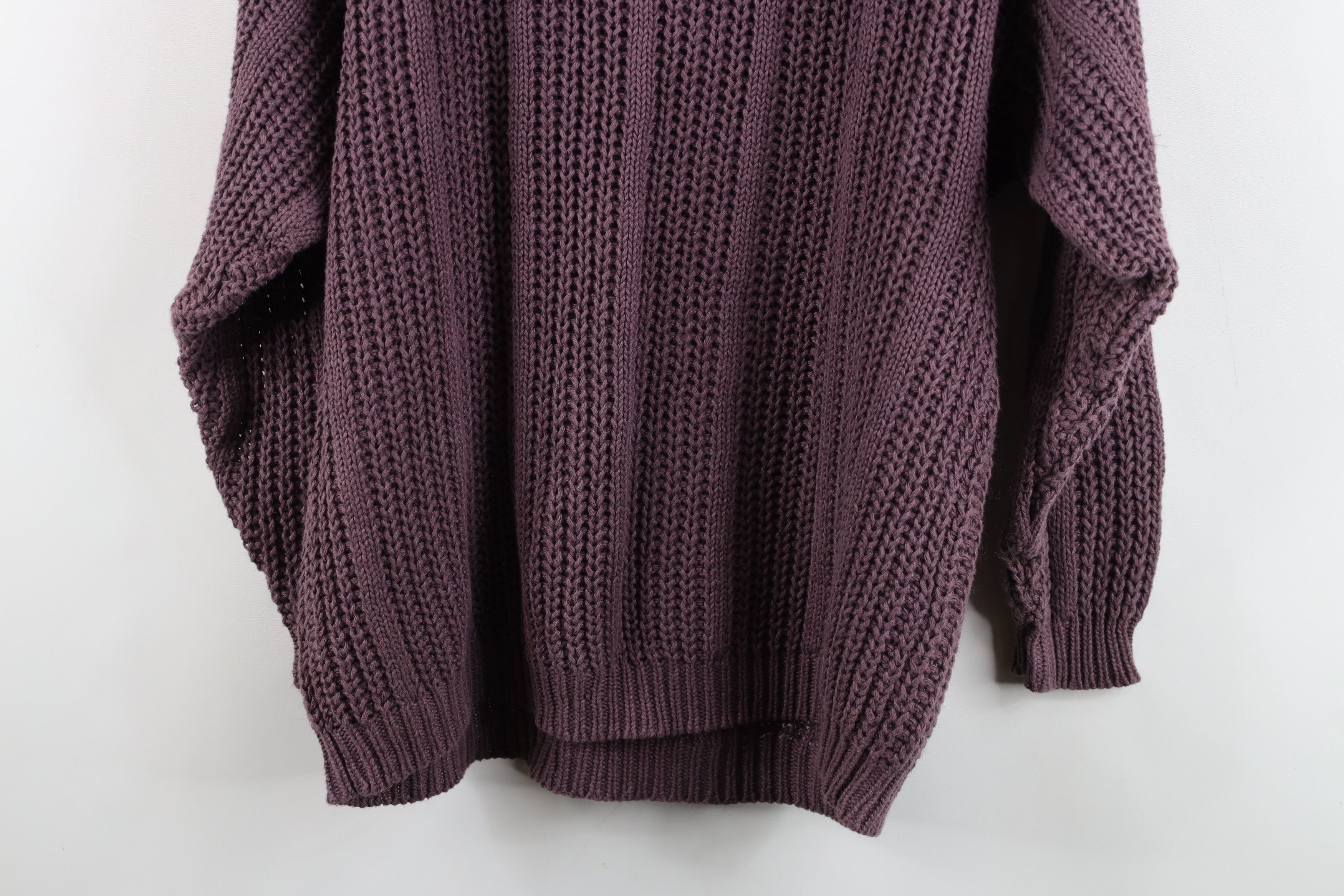 Vintage Vintage 90s Streetwear Fisherman Knit Turtleneck Sweater Size L / US 10 / IT 46 - 9 Thumbnail