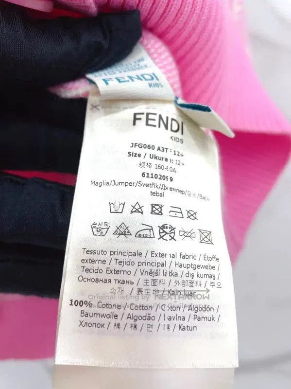 Fendi Fendi Pink Checkered Long Sleeve Cardigan . Size M / US 6-8 / IT 42-44 - 8 Thumbnail