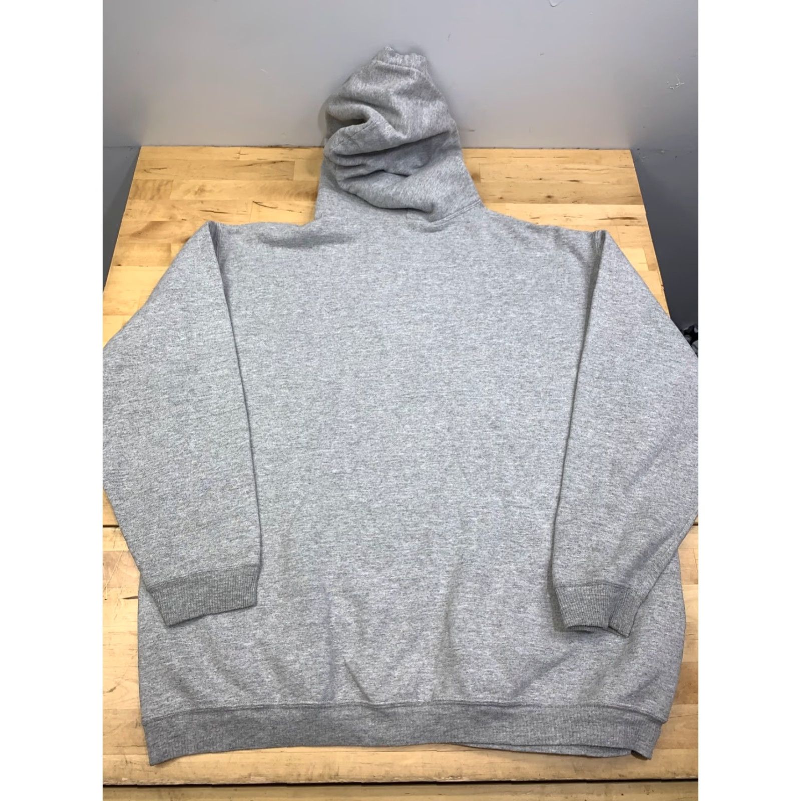 Vintage VINTAGE Timeout Navy Hoodie Mens L Gray Pullover Embroidered Heavyweight Hooded Pockets 90s Mens Size US L / EU 52-54 / 3 - 8 Thumbnail