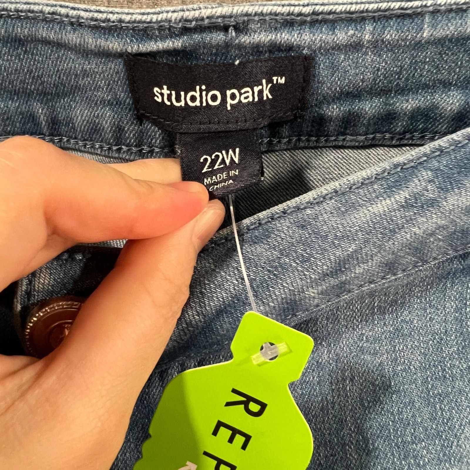 Other Studio Park x Jane Treacy Regular Denim Kick Flare Cropped Size 34" / US 12 / IT 48 - 3 Thumbnail