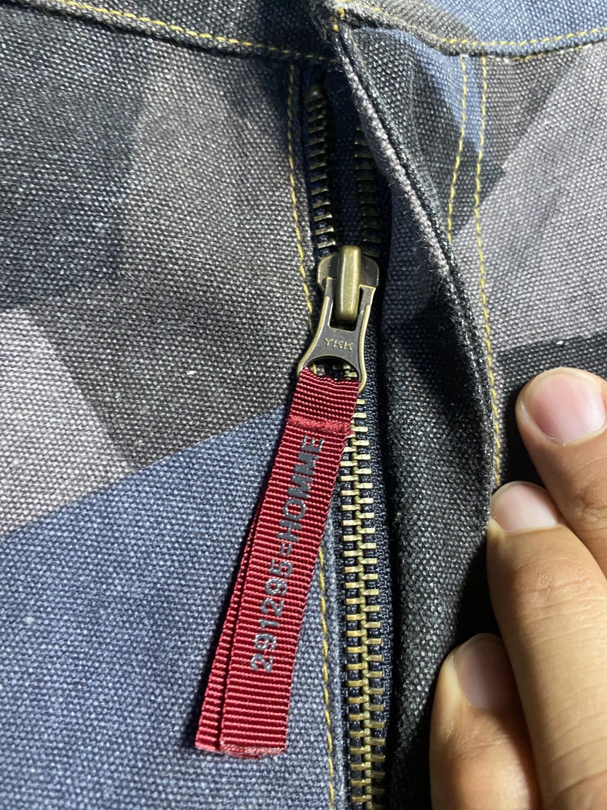 Designer × Japanese Brand 291295 Homme Camo Design Jeans Size US 32 / EU 48 - 2 Thumbnail
