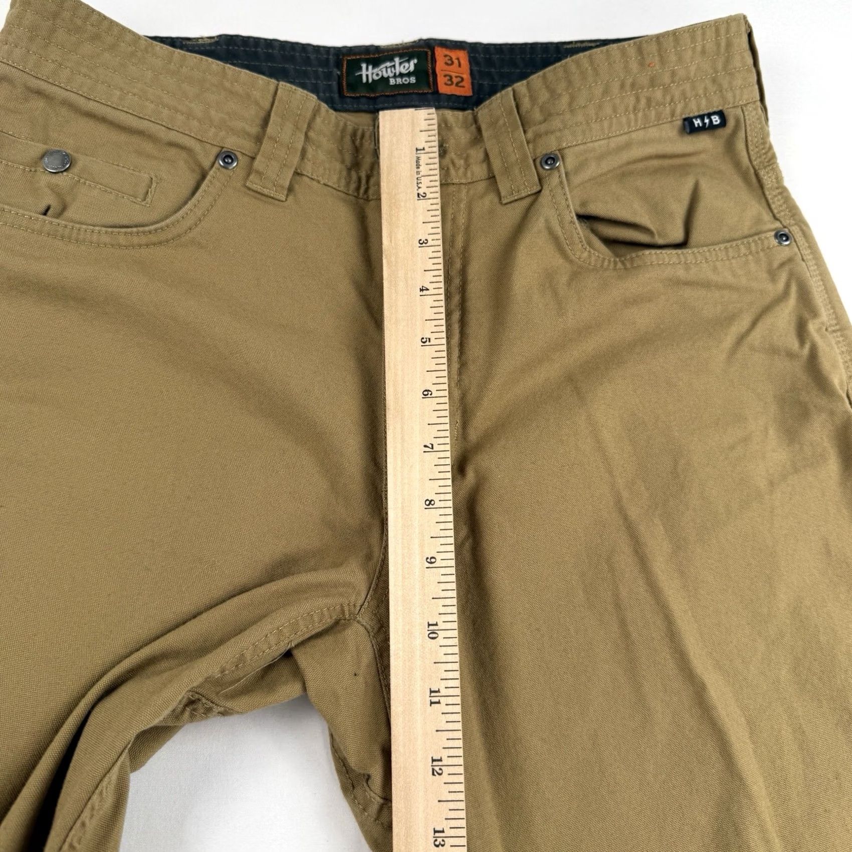 Howler Brothers Howler Brothers Pants Mens 30x31 Brown Frontside 5 Pocket Cordura Stretch Canvas Pants Regular Straight Brown 5-Pocket Frontside 30 Mens Size US 30 / EU 46 - 5 Thumbnail