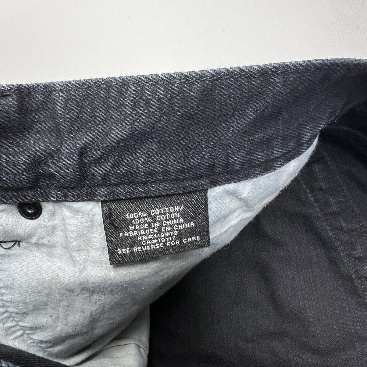 Vintage Parish Jeans Black Denim Straight Distressed Y2K Baggy Size US 40 / EU 56 - 11 Thumbnail