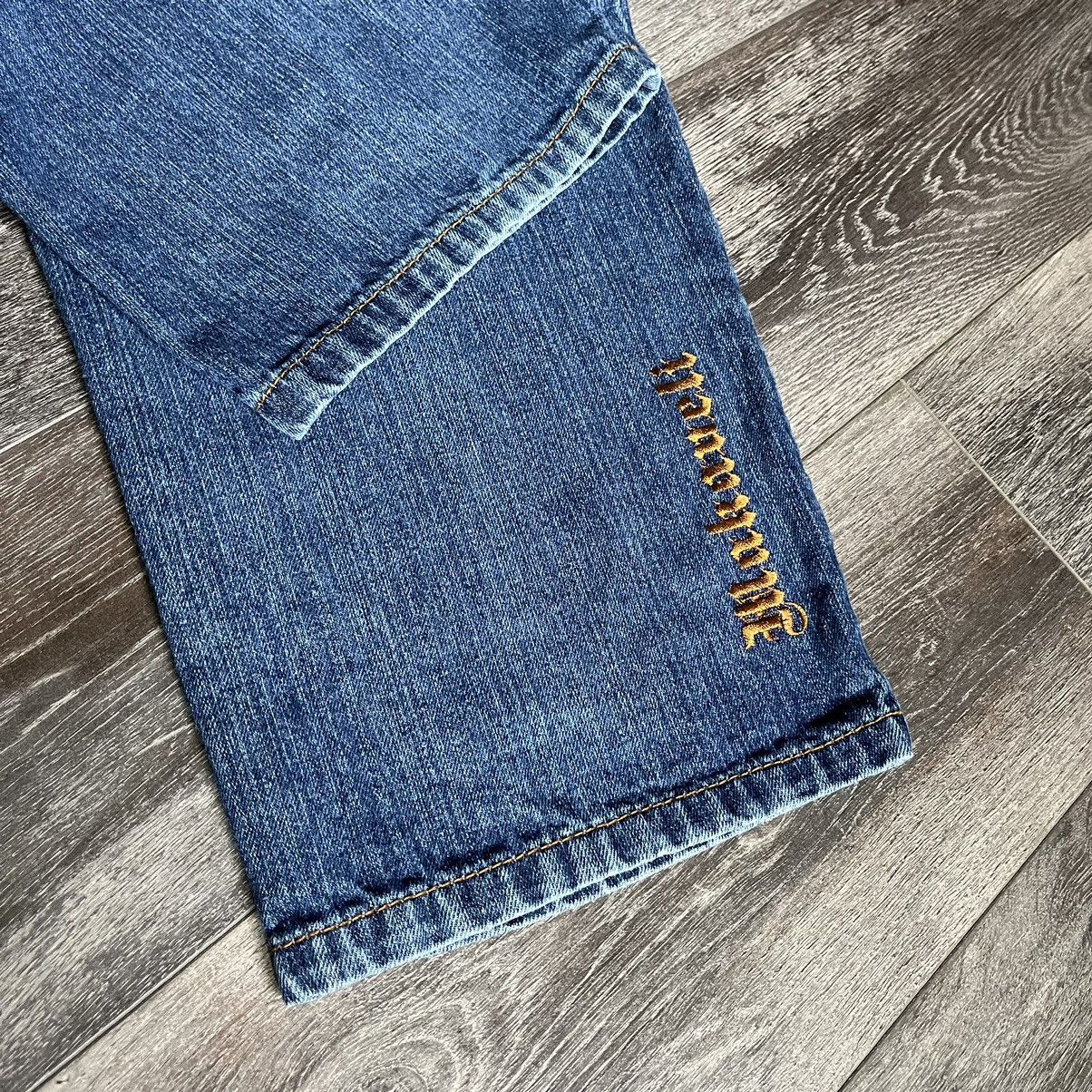 Makaveli Vintage 90s Makaveli Tupac Carpenter Baggy Denim Jeans 34x32 Size US 34 / EU 50 - 3 Thumbnail