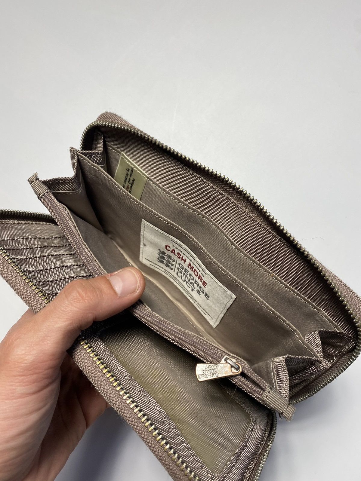 Vintage GGL George Gina & Lucy light brown zip around wallet Size ONE SIZE - 9 Thumbnail