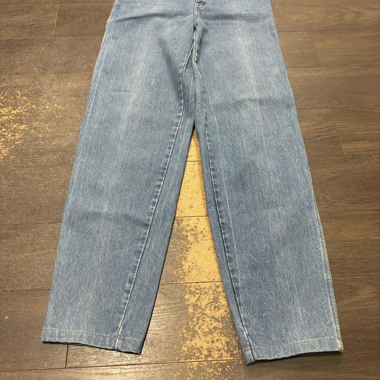 Designer Vintage Light Washed Blue Gwg Red Strap Jeans 70s Size US 26 / EU 42 - 3 Thumbnail
