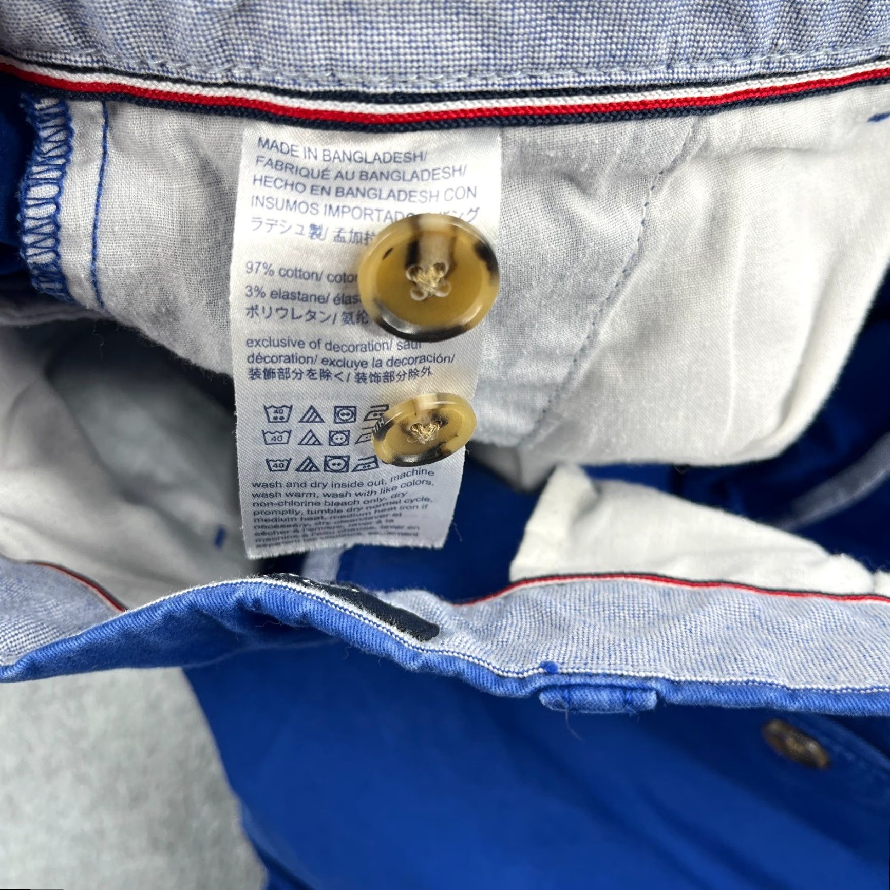 Tommy Hilfiger Tommy Hilfiger Chino Pants Slim Fit 34x34 Blue Casual Mens Size US 34 / EU 50 - 7 Thumbnail