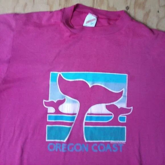 Jerzees × Vintage Vintage Oregon Coast Whale Tails T-Shirt Size US L / EU 52-54 / 3 - 1 Thumbnail
