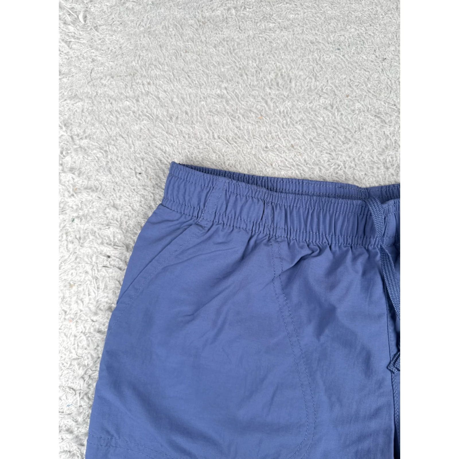Vintage VINTAGE Columbia Shorts Women XS Blue Cargo Elastic Nylon Activewear Casual Travel Summer Girls Size 26" / US 2 / IT 38 - 4 Thumbnail