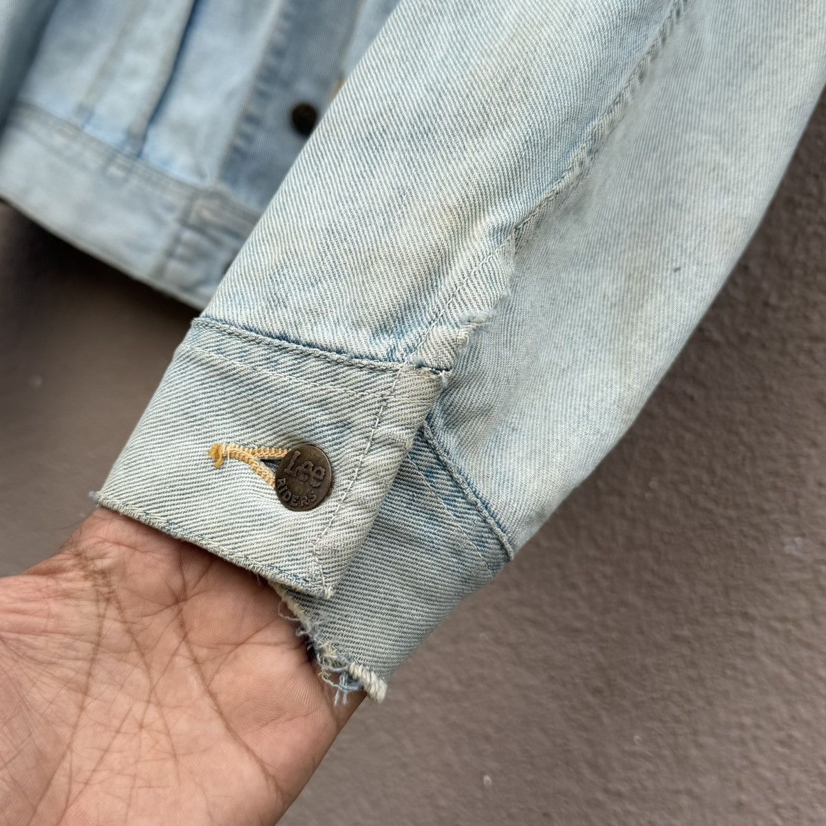 Lee Vintage Lee Riders Denim Jacket Light Wash Faded 70s 80s Size US L / EU 52-54 / 3 - 8 Thumbnail