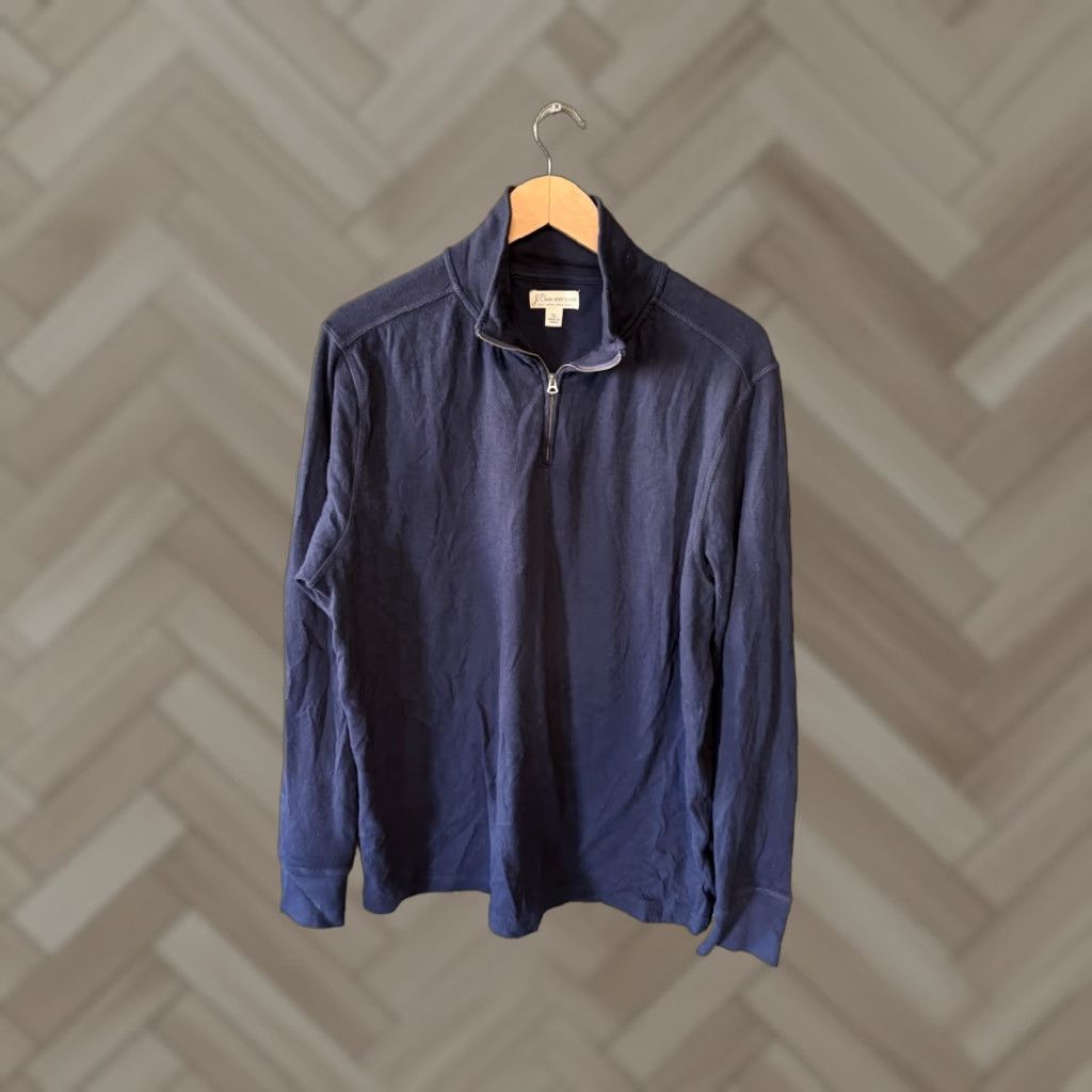 J.Crew J. Crew Mens Blue Sweatshirt Mock Neck 1/4 Zip XL Size US XL / EU 56 / 4 - 1 Thumbnail