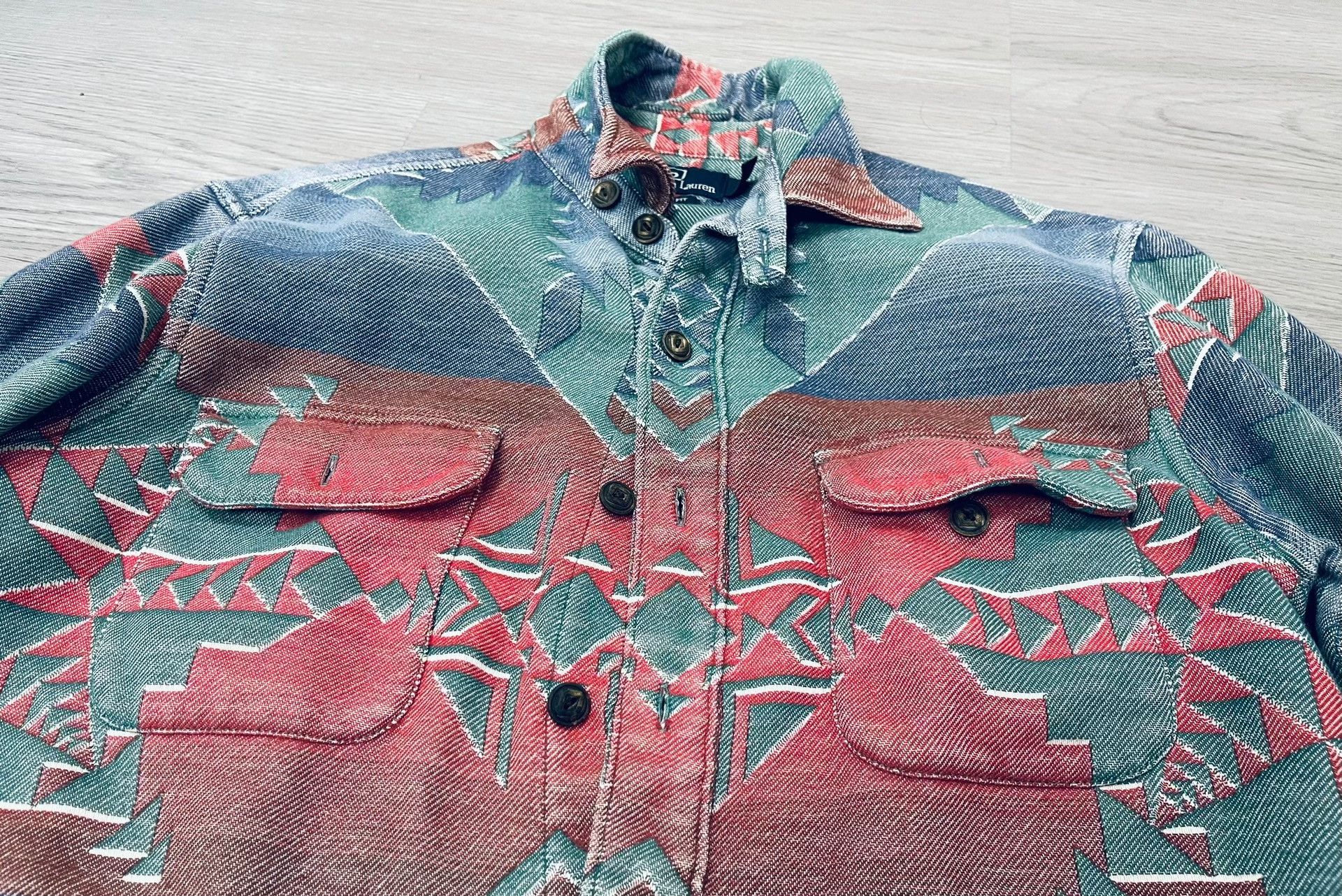 RRL Ralph Lauren Ralph Lauren RRL Navajo Patchwork Shirt Jacket Size US M / EU 48-50 / 2 - 1 Thumbnail
