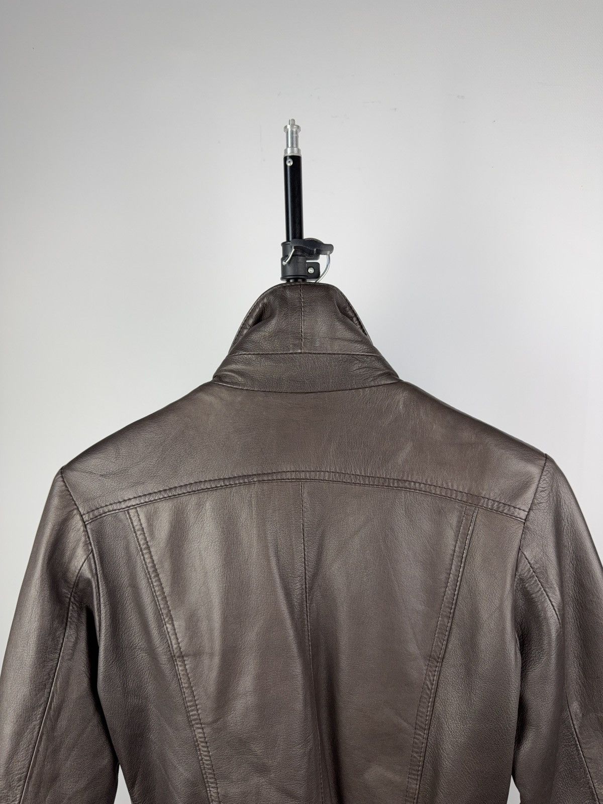 Leather Made in Italy Brown Real Leather Bomber Jacket Size 3 Size M / US 6-8 / IT 42-44 - 11 Thumbnail
