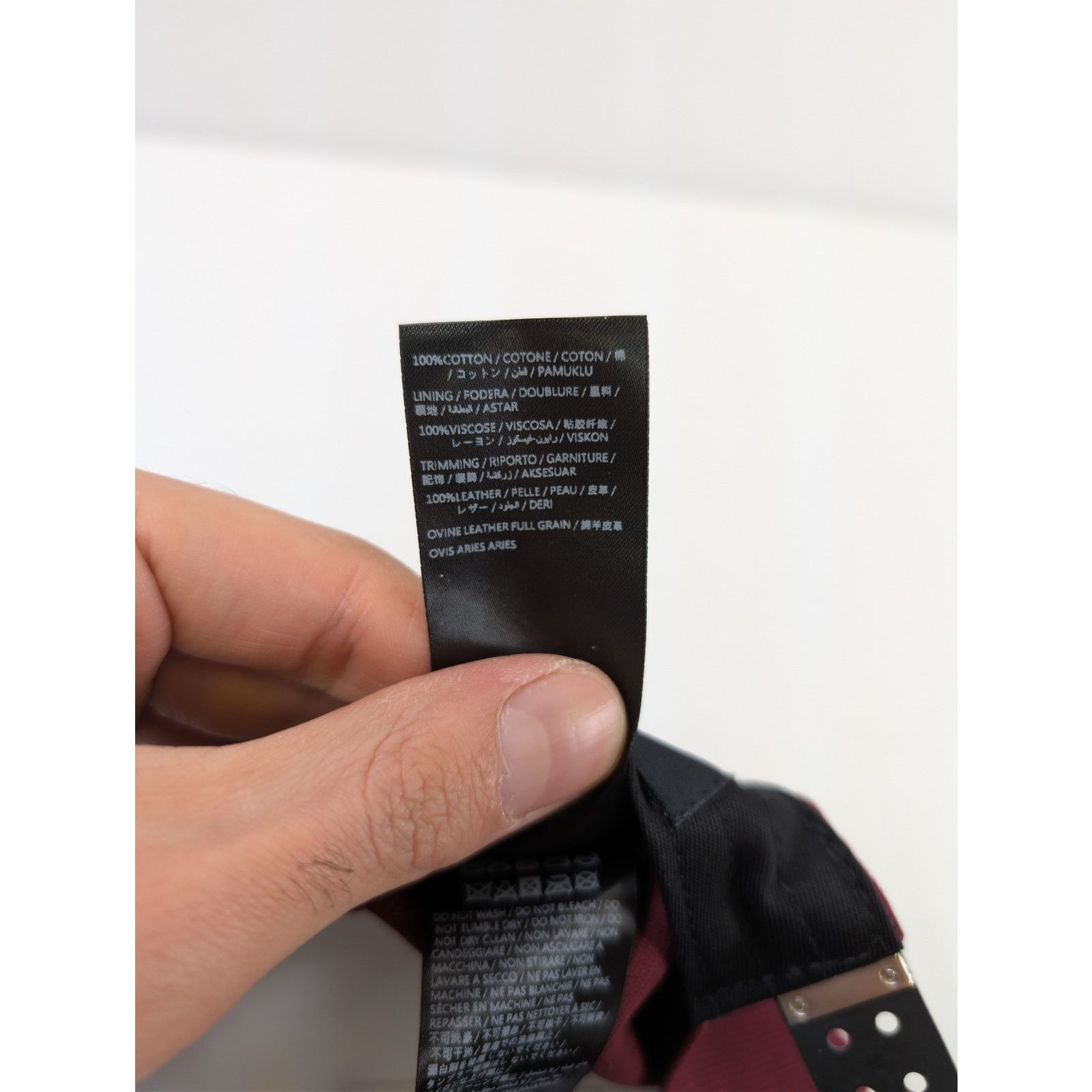 Amiri o1rshd1 Q:2 / Size: OS / Two Tone Trucker Cap / Hat Wine Size ONE SIZE - 12 Thumbnail