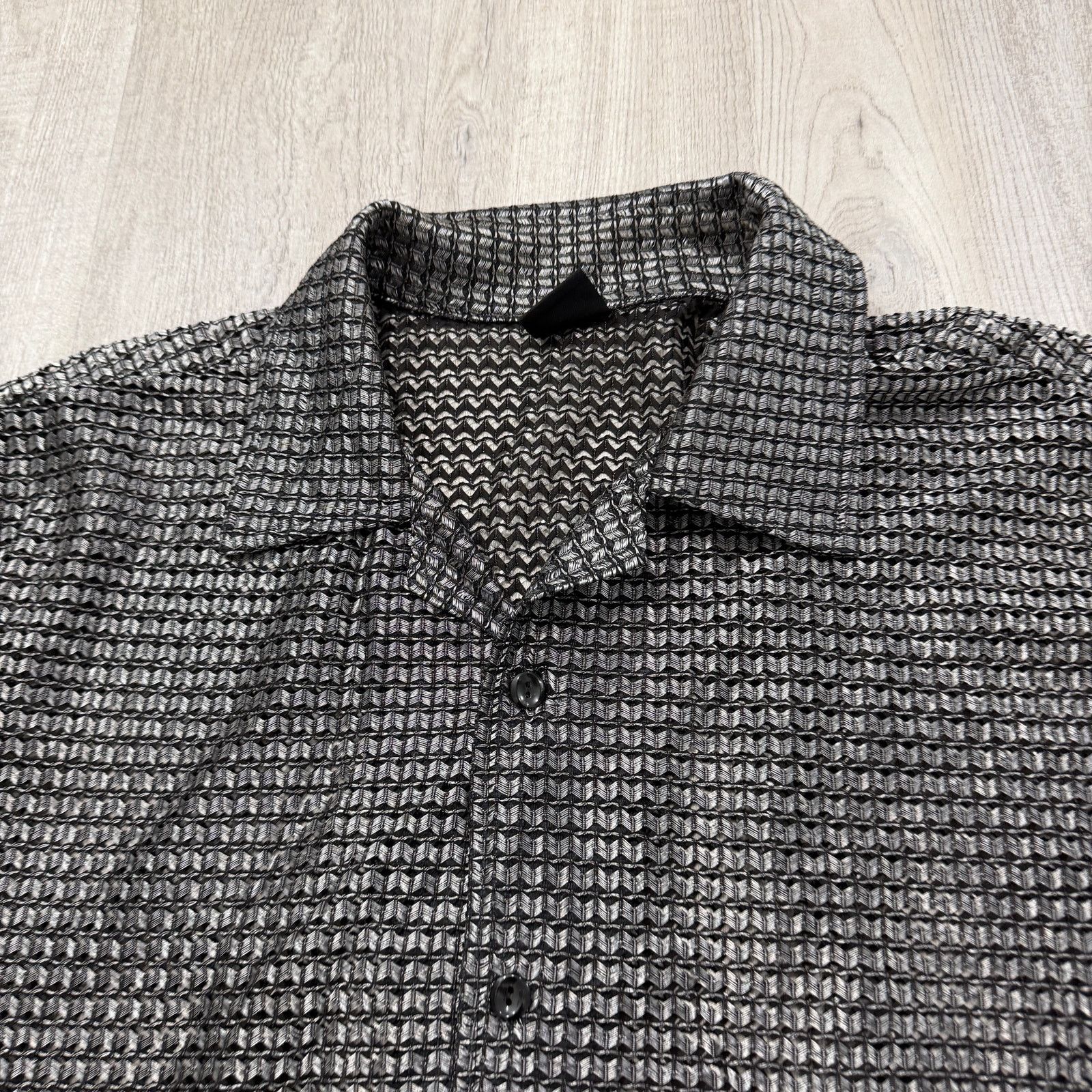 Vintage Vintage Amplify Chain Mail Button Shirt Men's Large Cyber Size US L / EU 52-54 / 3 - 3 Thumbnail