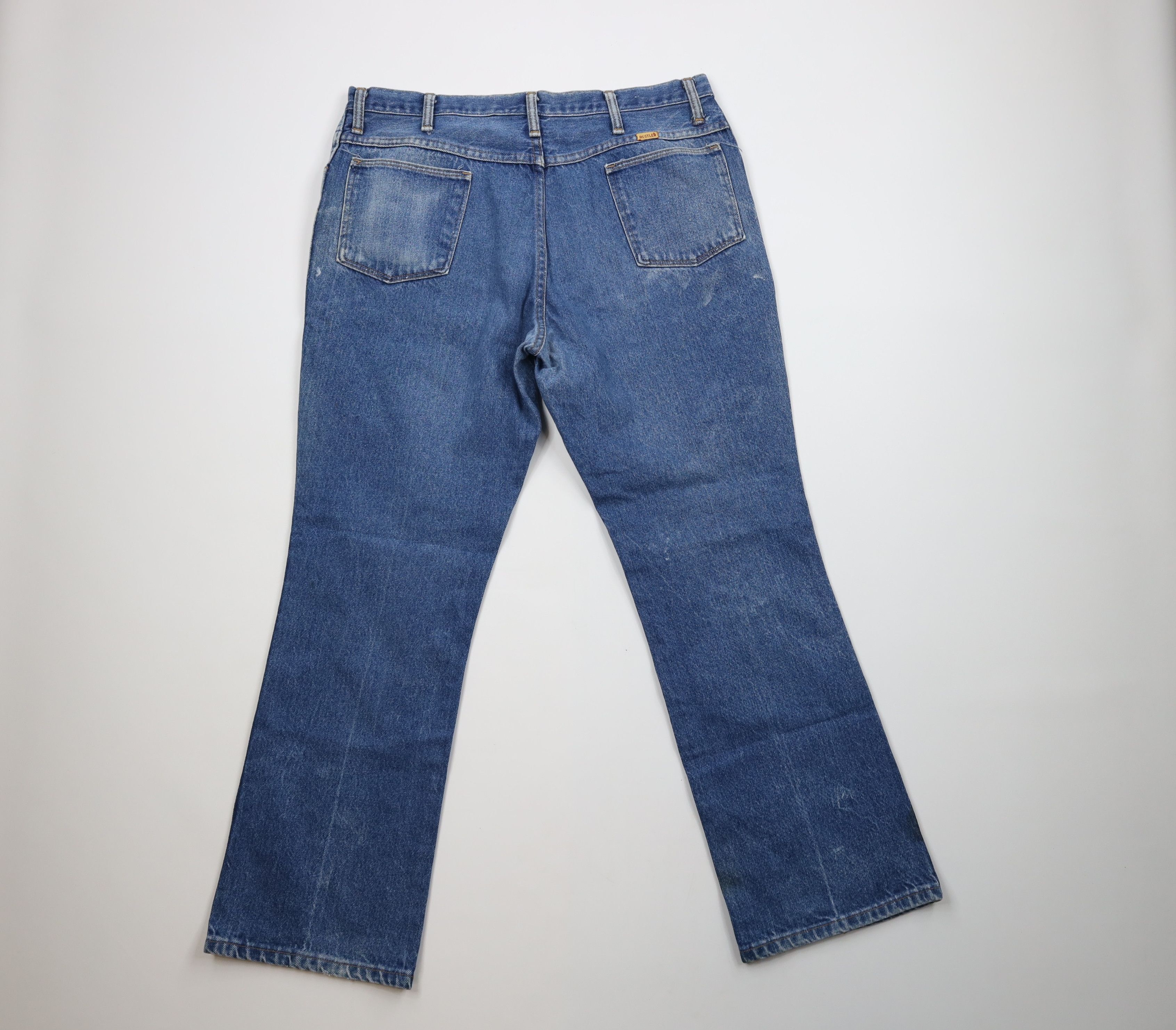 Vintage Vintage 70s Streetwear Flared Wide Leg Bootcut Jeans USA Size US 36 / EU 52 - 10 Thumbnail