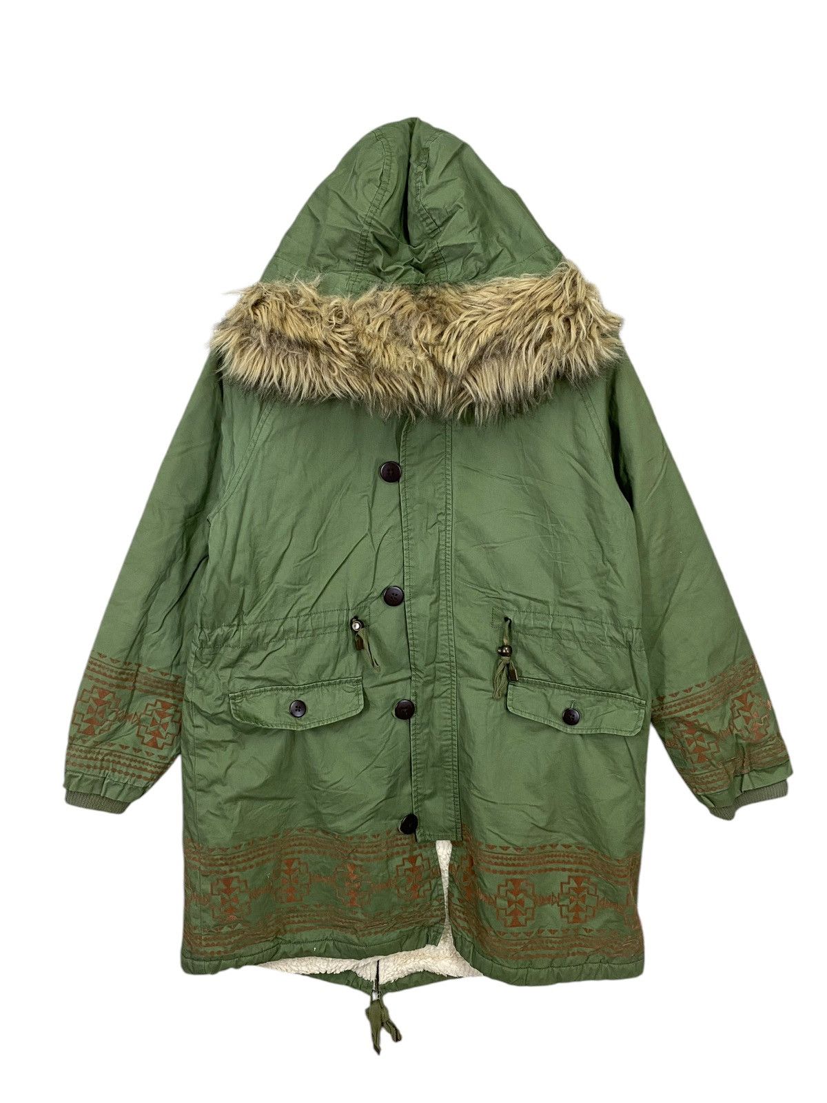 Army Of Me × Japanese Brand Japanase brand titicaca native navajo fur parka nice design Size US L / EU 52-54 / 3 - 1 Thumbnail