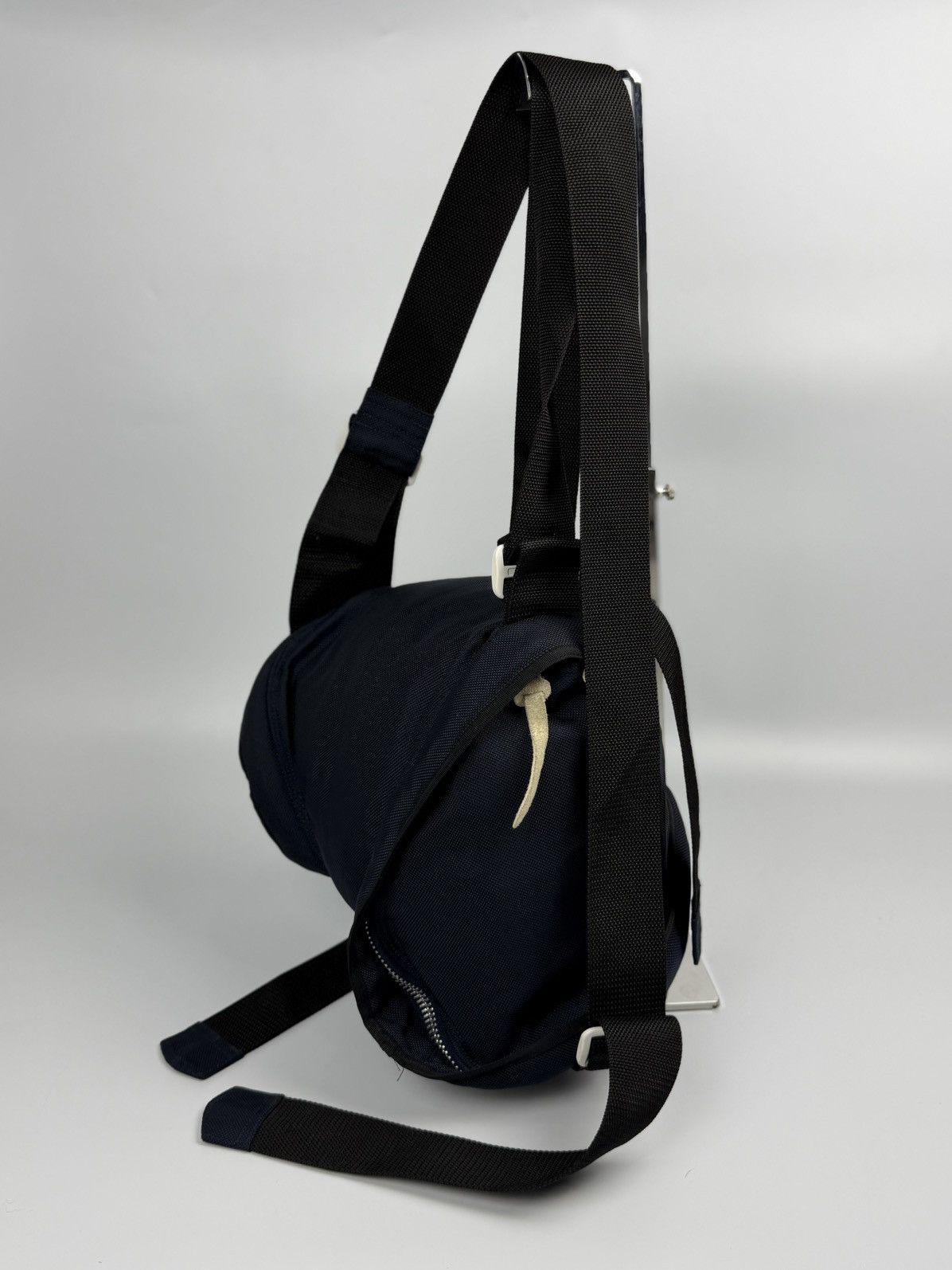 Comme des Garcons Comme des Garcons Assymetrical Navy Blue Nylon Bag Size ONE SIZE - 4 Thumbnail