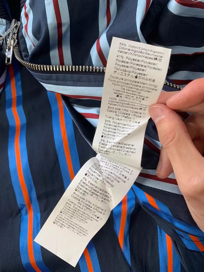 Kenzo KENZO Striped zip coat Size S / US 4 / IT 40 - 6 Thumbnail